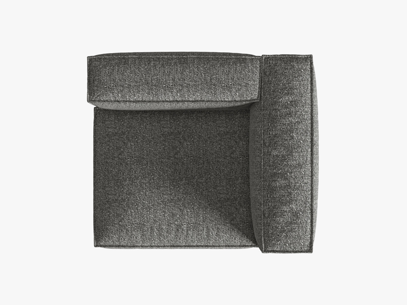 Micadoni Eckmodul Groß Nuria 1-Sitzer Rechts Boucle Graphit