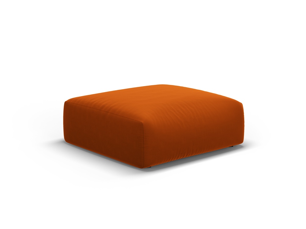 Cosmopolitan Design Pouf Matera große Version Samt Salvador Terrakotta