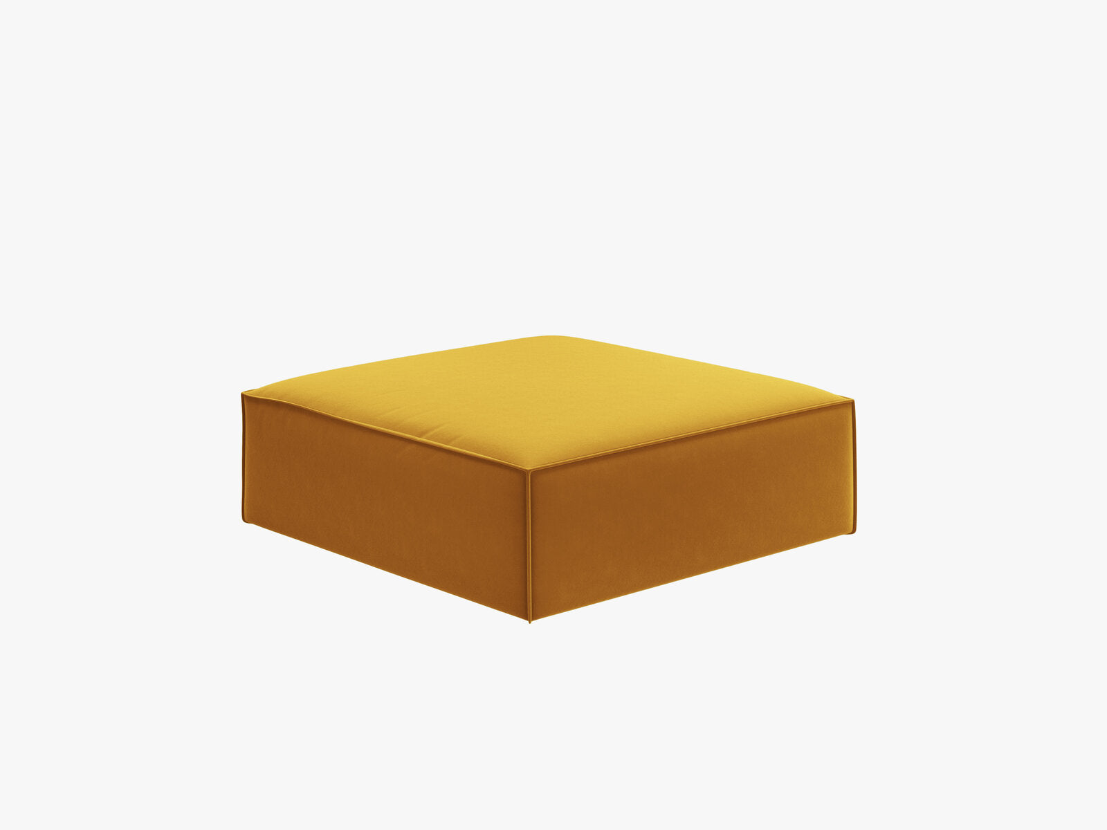 Micadoni Hocker Kaelle 1-Sitzer Samt Bluvel Gelb