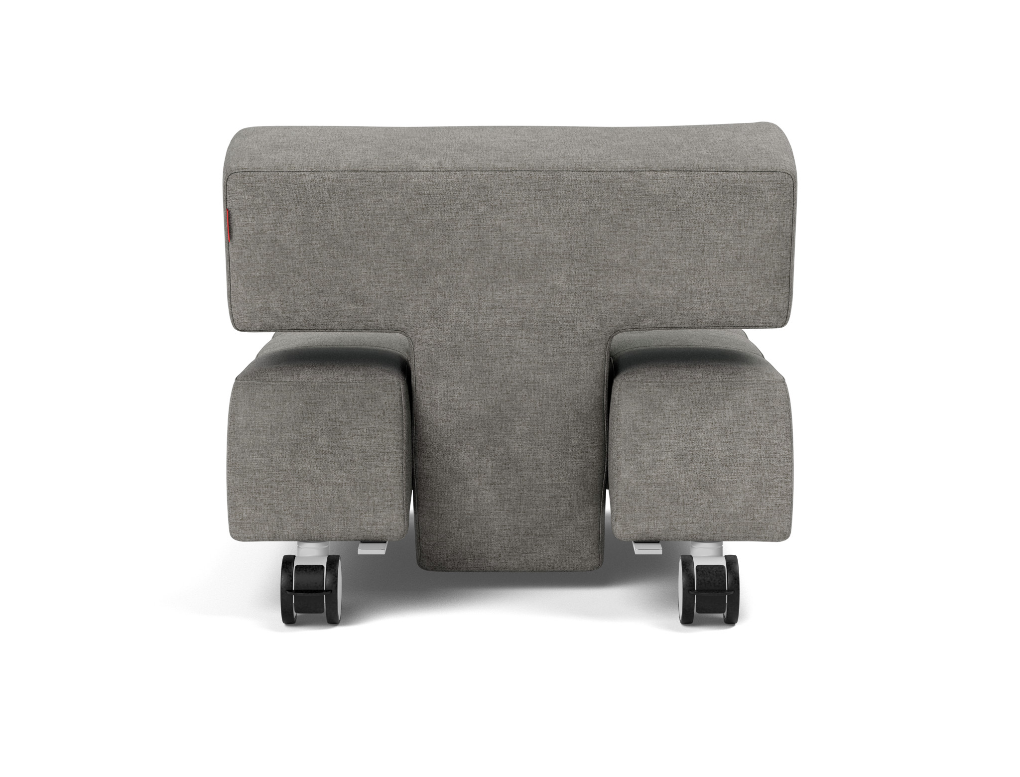 Sessel Long Horn D.E.L. Flachgewebe Avella 282-Warm-Grey