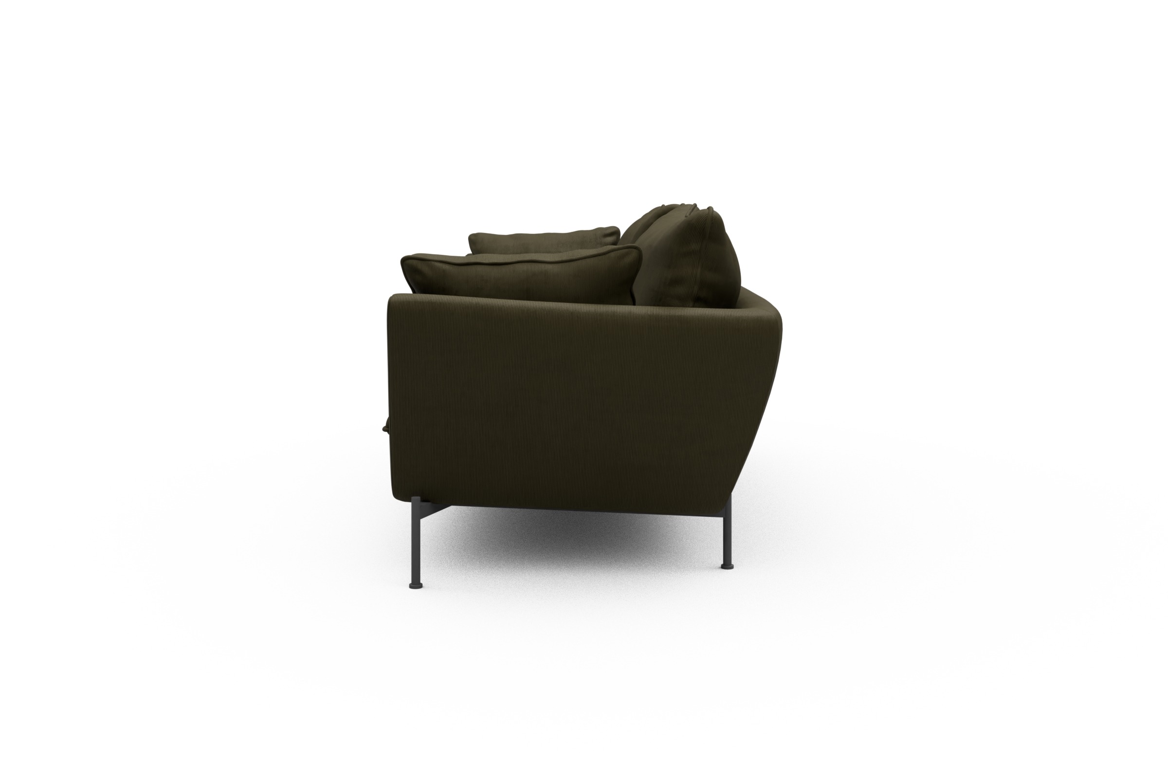 Sofa Anton PREMIUM 3-Sitzer Cordufine-Pine-Green