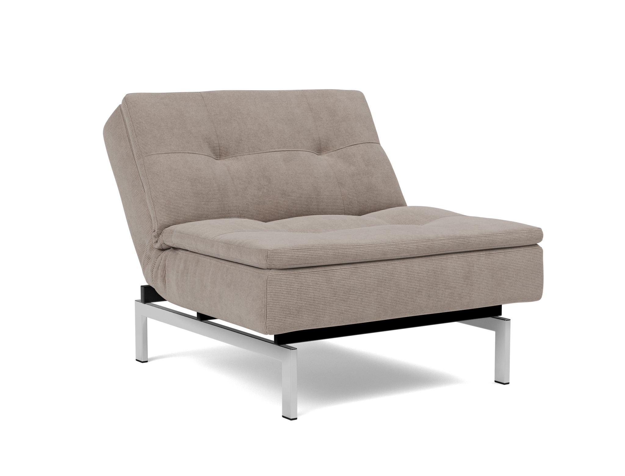 Sessel Dublexo Kord Cordufine 318-Beige Beine Chrom