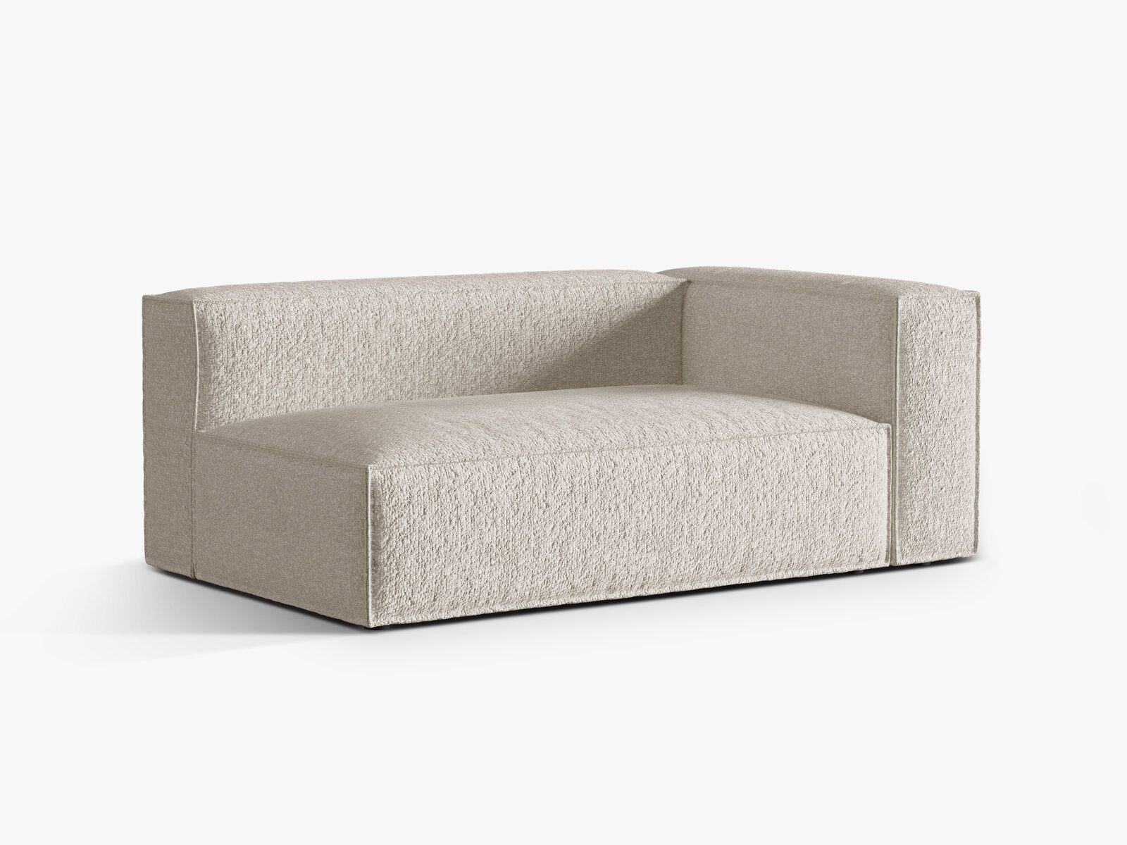 Micadoni Modul Nuria Groß 3-Sitzer Rechts Boucle Beige