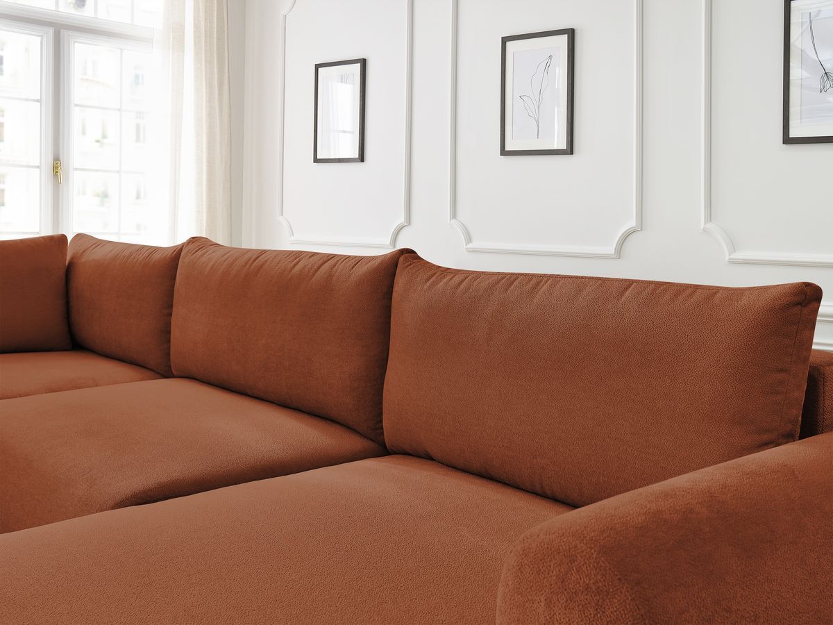 Bobochic Lucien Wohnlandschaft Stoff Orange Ecke rechts