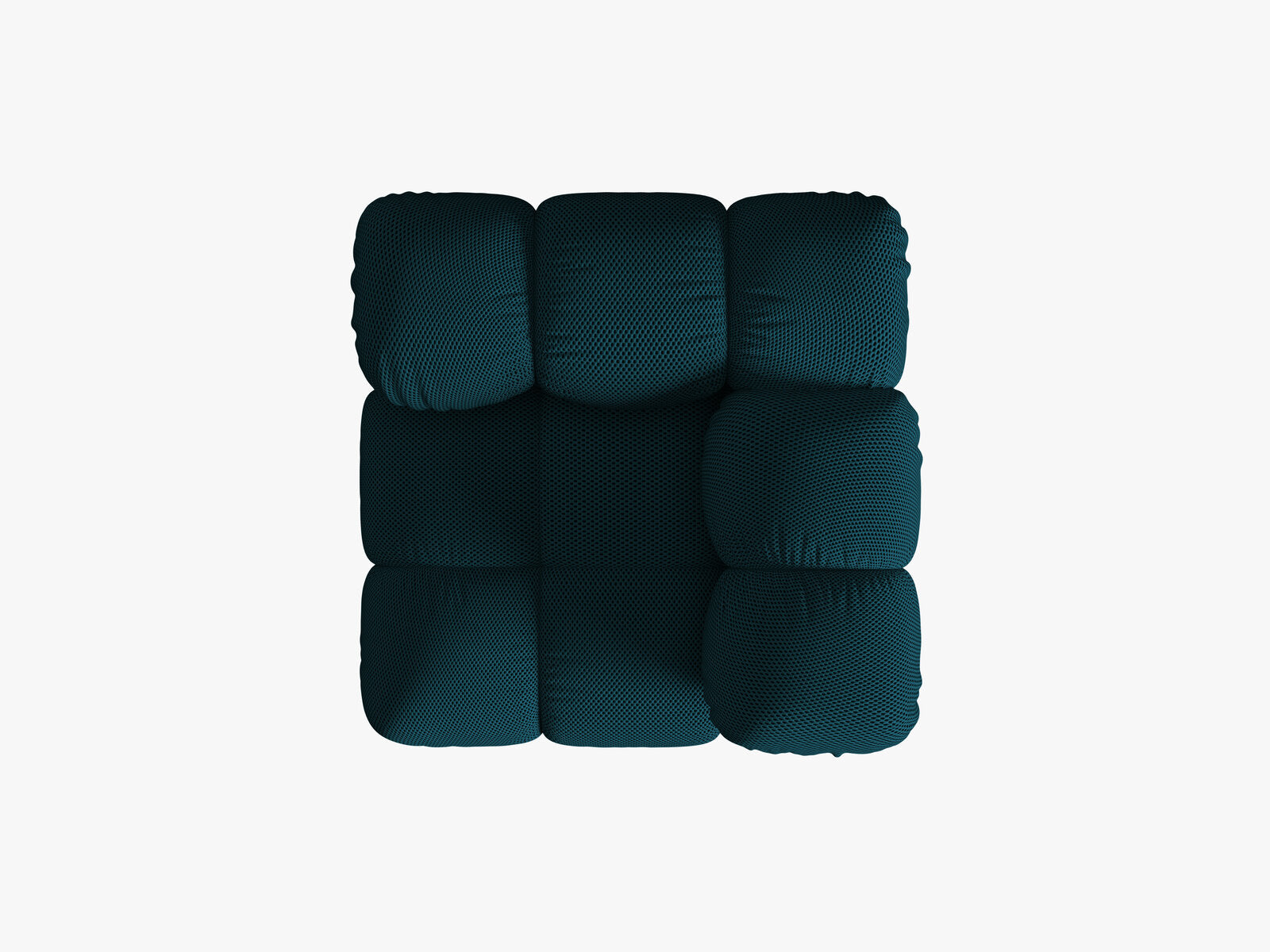 Micadoni symmetrisches Eckmodul Bellis 3D-Stoff Sonic Marineblau