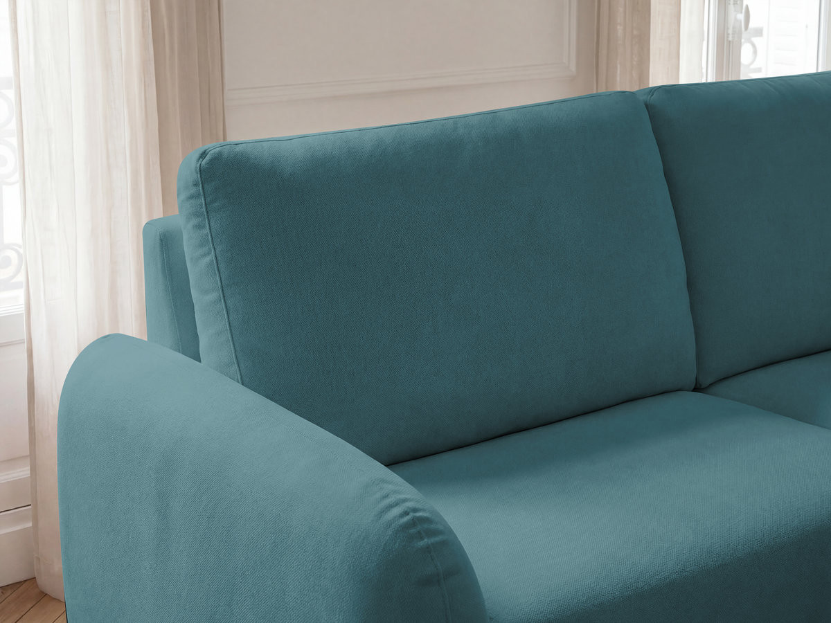 Bobochic Kenan Schlafsofa 3-Sitzer Stoff Dunkelblau, Liegefläche 160 × 196 cm