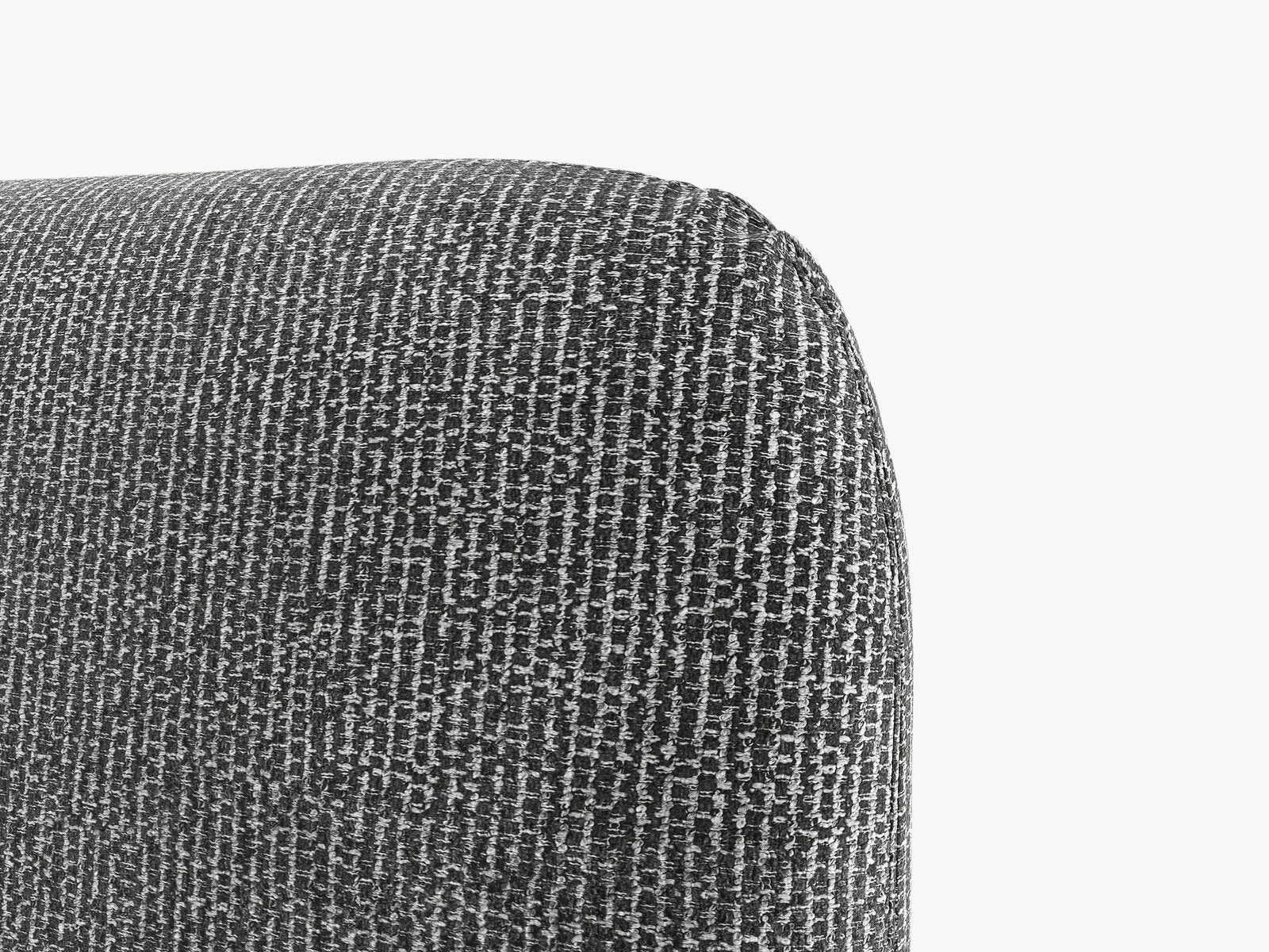 Micadoni Vera Bett mit Kopfteil Chenille Silencio Dunkelgrau 180x200