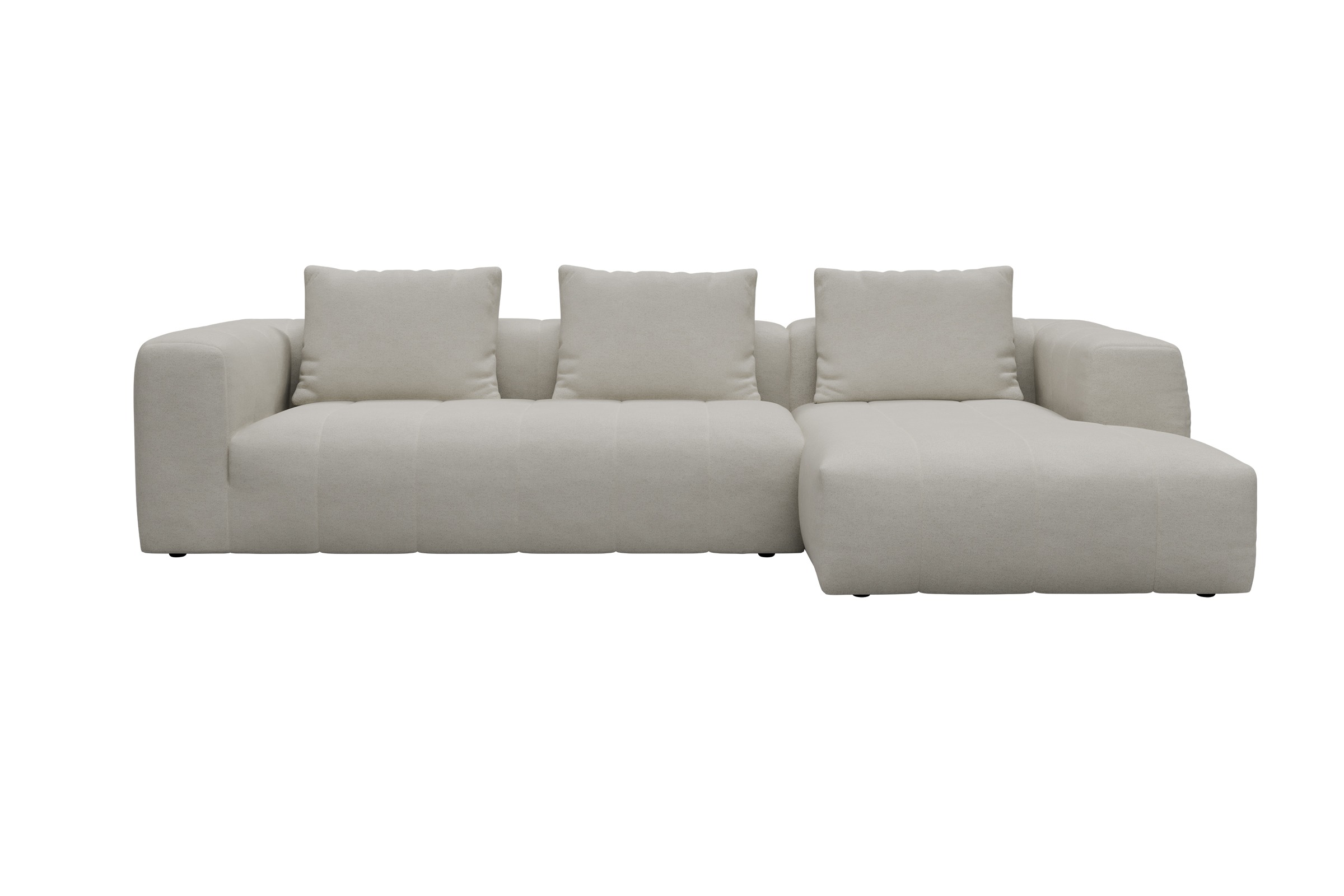 Hugo 2,5-Sitzer Armlehne links mit Chaiselongue Denari-Clean-Beige moebelfaktor
