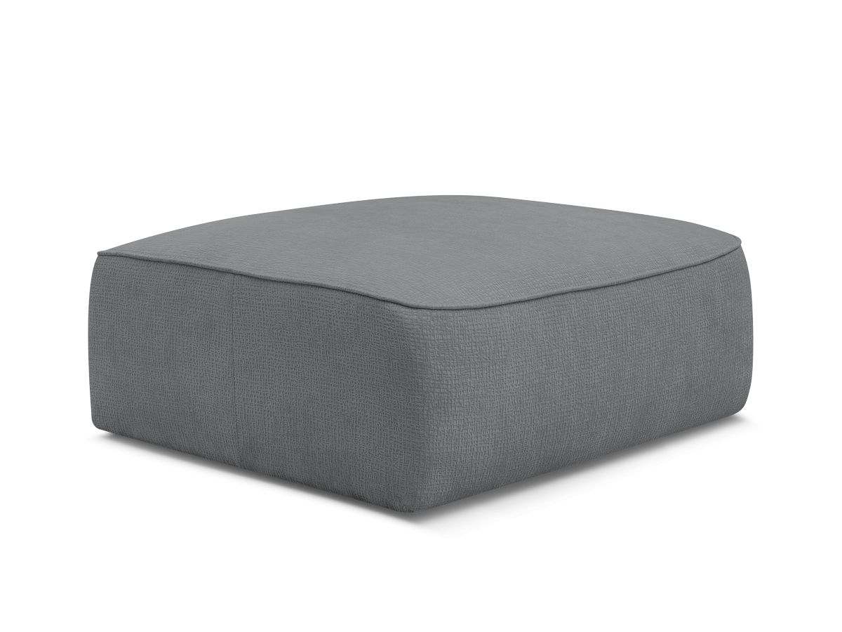 Bobochic Leopold Pouf Strukturstoff Dunkelgrau