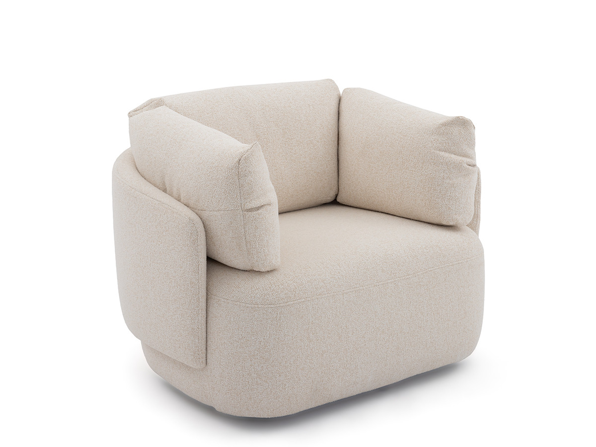 Bobochic Mario Sessel Melange-Stoff Beige