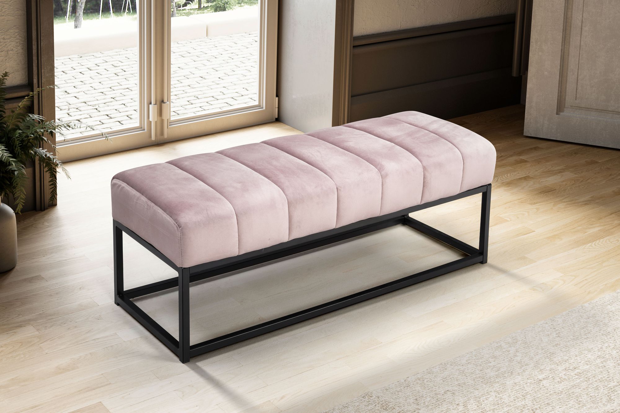 Sitzbank Hitra Polster Rosa 108 × 40 × 40 cm
