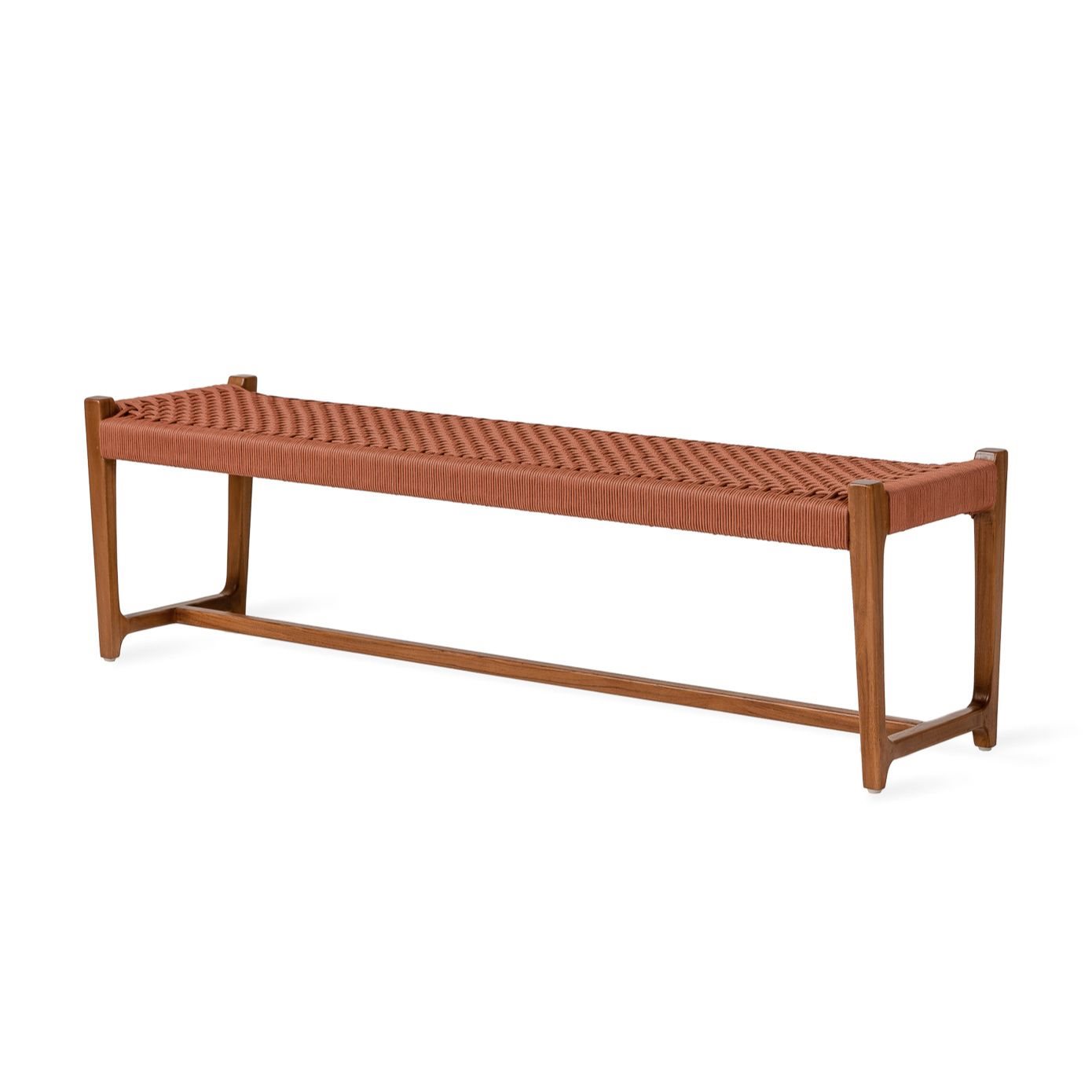 Jesper Home Outdoor-Bank Kuwana Cinnamon-Weave Gestell Bernstein 160cm