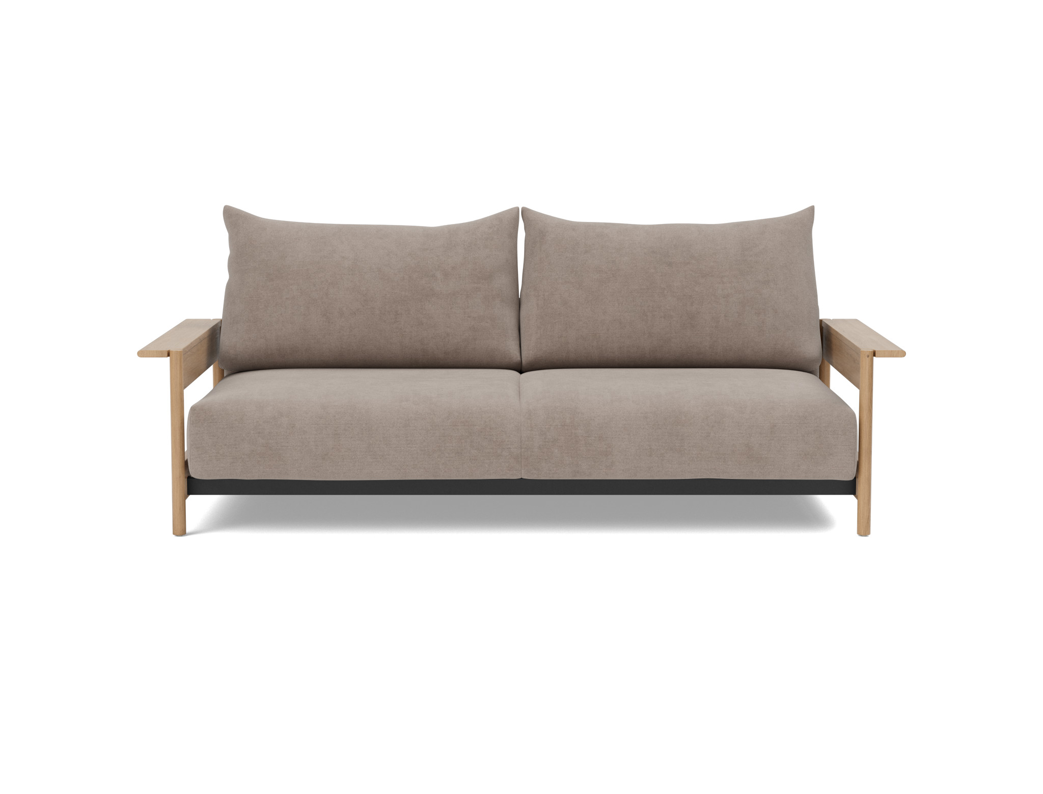 Schlafsofa Malloy Wood Kord Cordufine 318-Beige