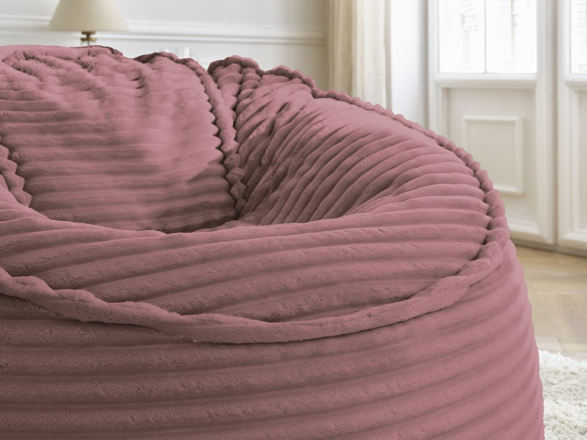 Bobochic Socrate Pouf Breitcord weich Rosa