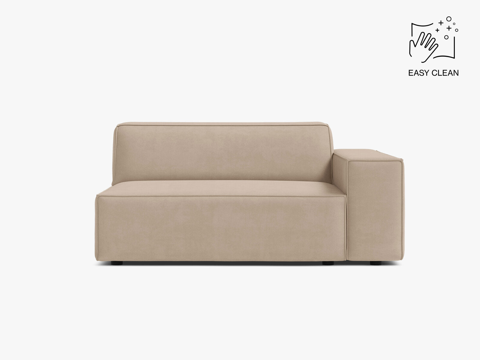 Micadoni Jodie Sofamodul XL Rechts Samt Venus Beige
