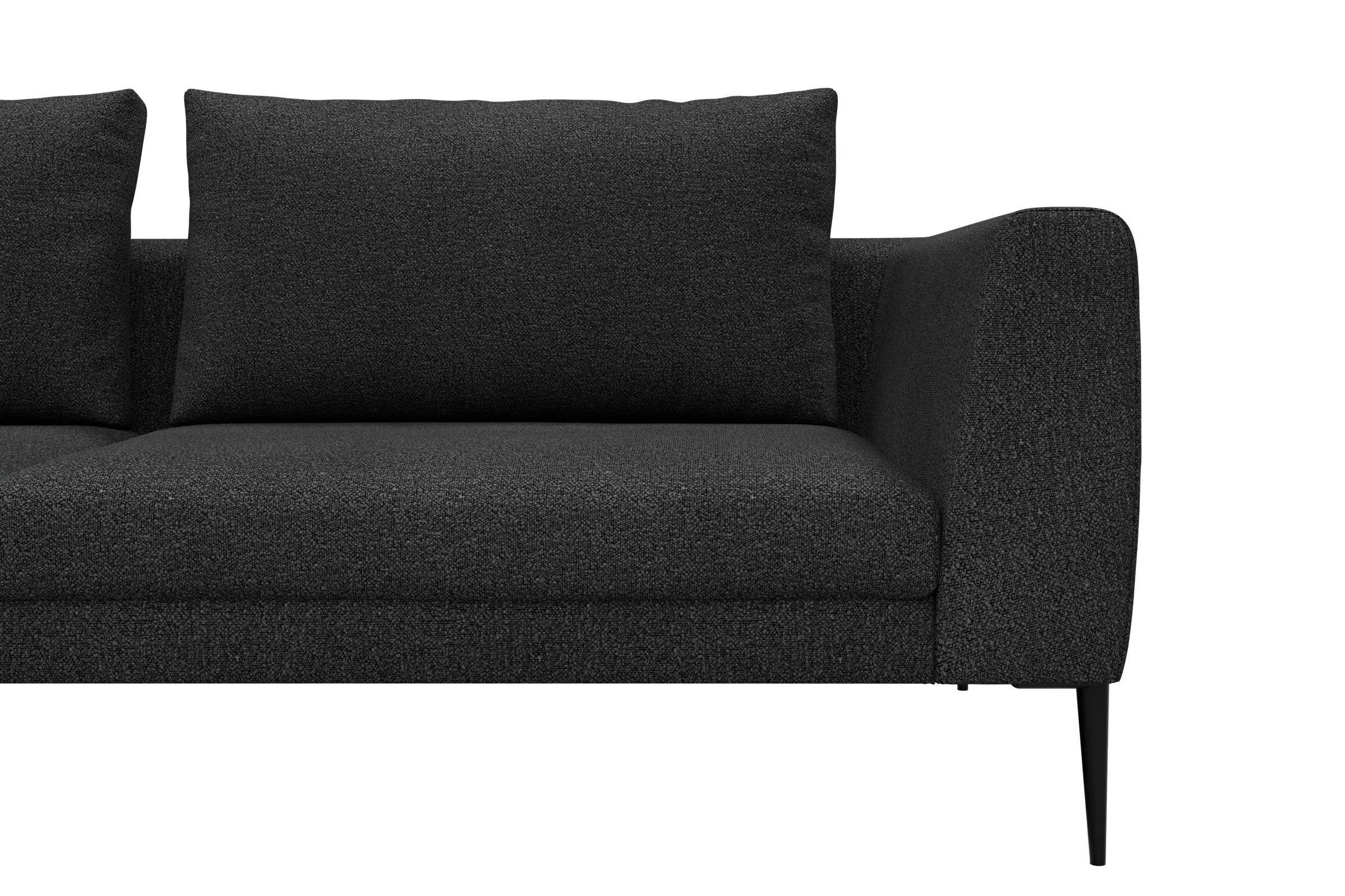 Sofa Paul 3-Sitzer Boucle-Charcoal