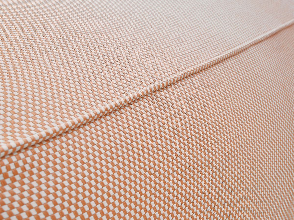 Bobochic Riviera Pouf 80 × 80 cm Melange-Stoff Orange