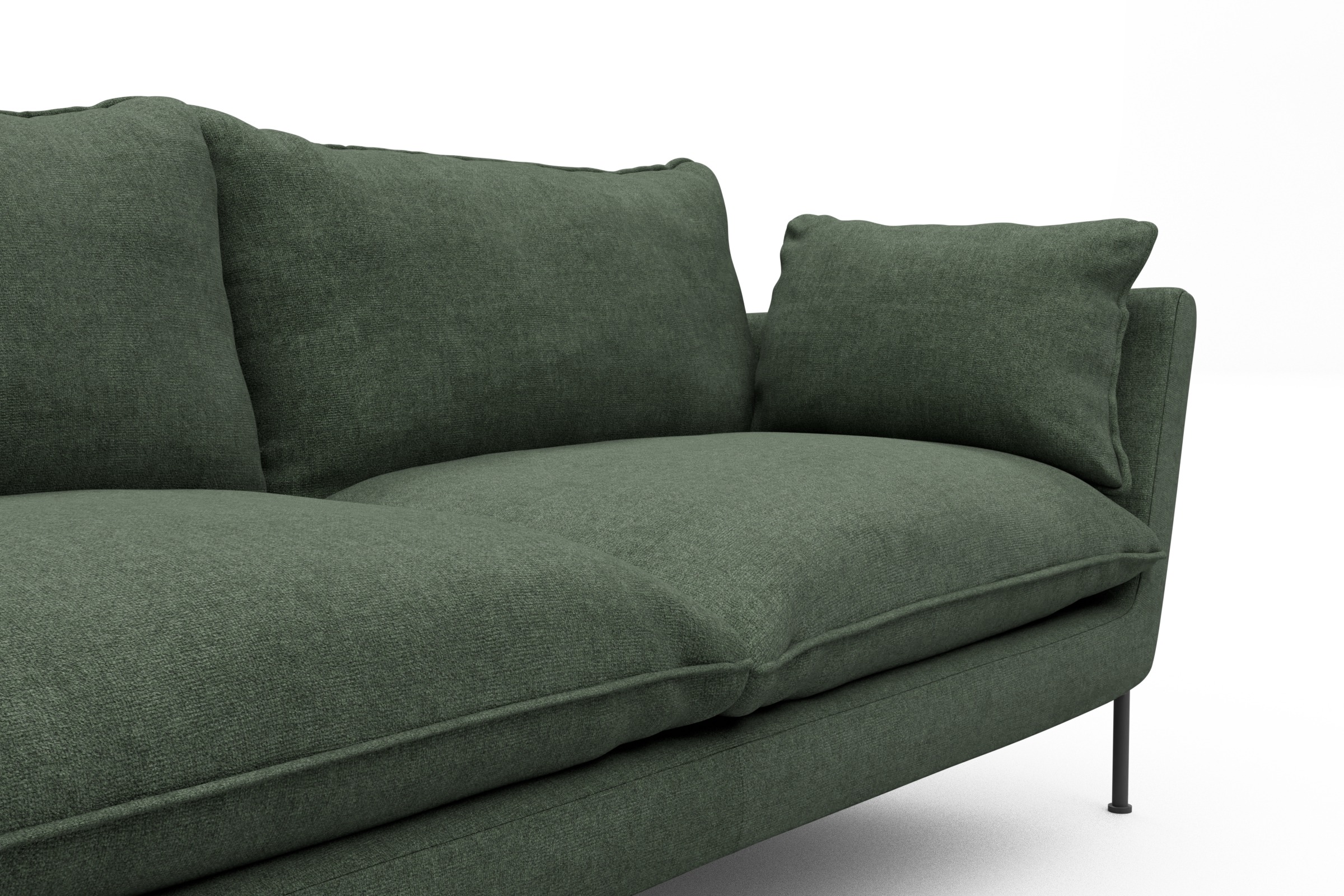 Sofa Anton PREMIUM 2-Sitzer Casone-Forest-Green