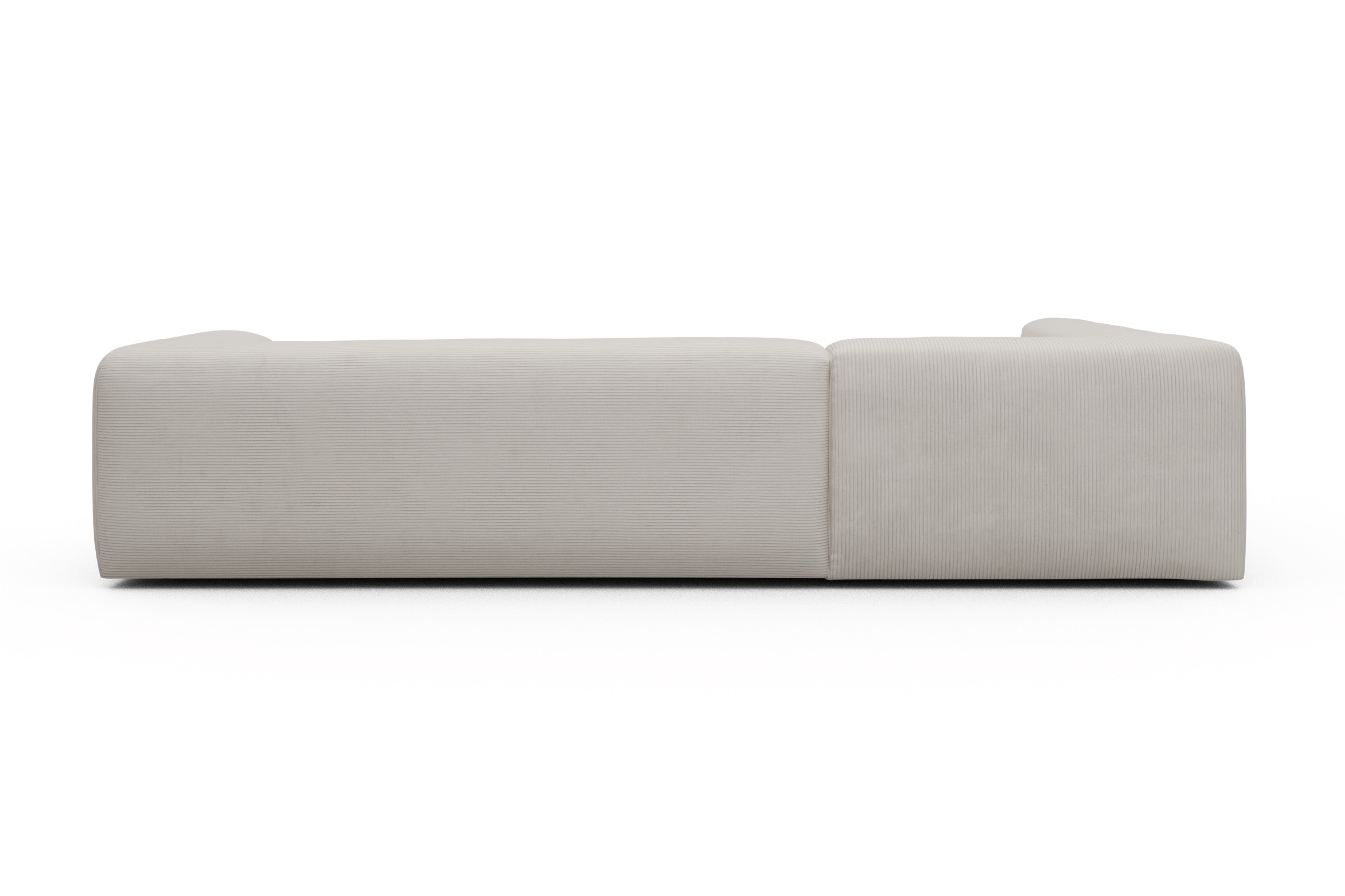 Ecksofa Fred Relax-Ecke links mit 2,5-Sitzer Kord Corduroy 594-Ivory