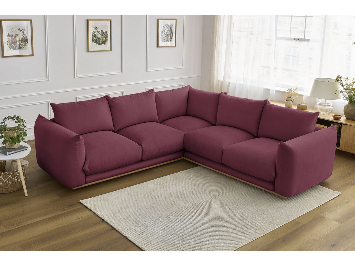 Bobochic Ernest Ecksofa Stoff Rot