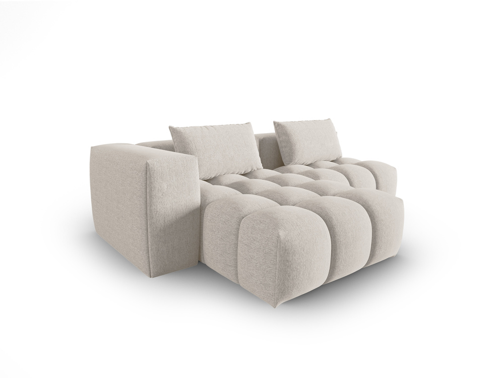 Cosmopolitan Design Ecksofa Verona 3-Sitzer offen Strukturierter Stoff Sorella Beige Links