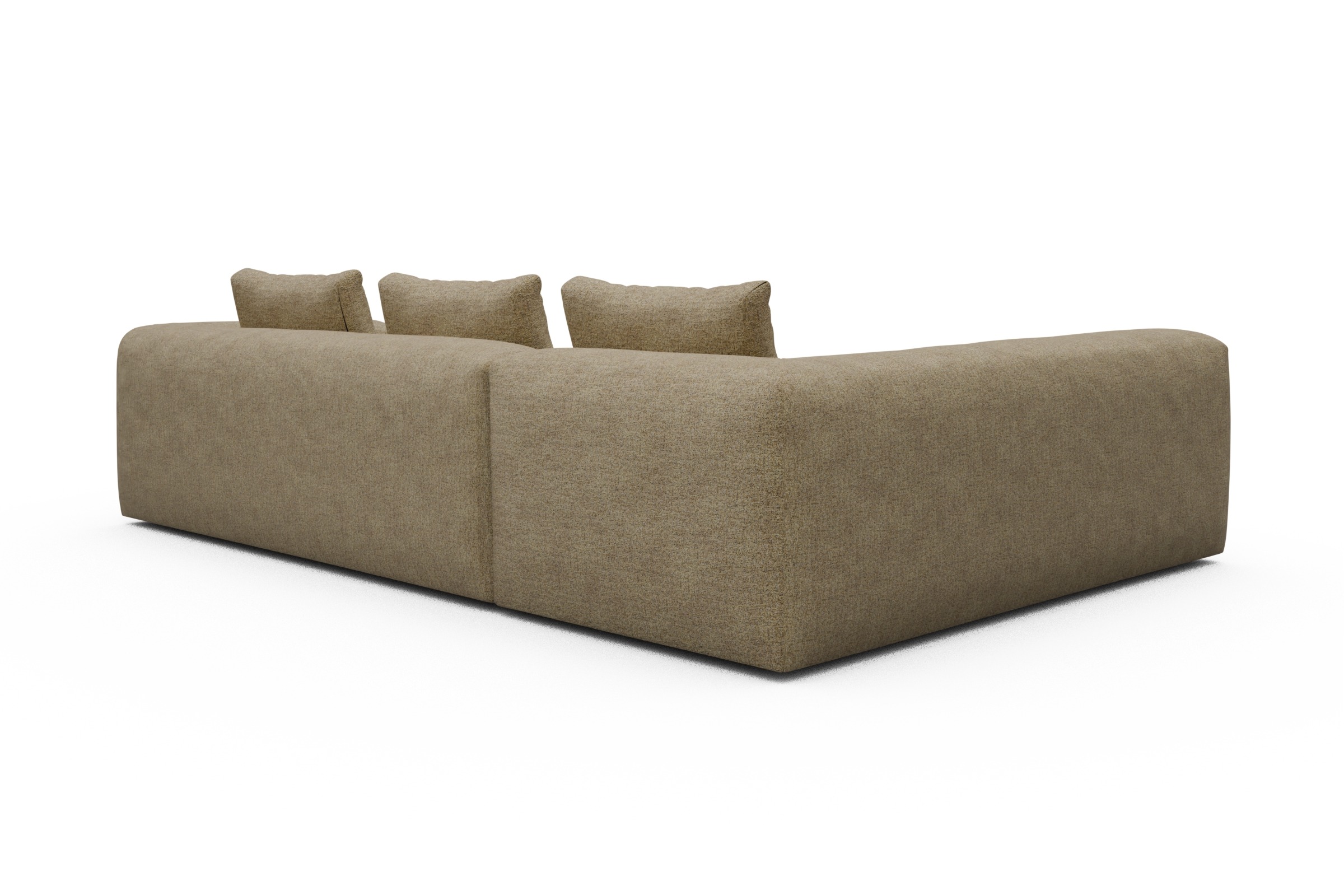 Ecksofa Fred 2x 2,5-Sitzer links offen Carreno-Silician-Yellow