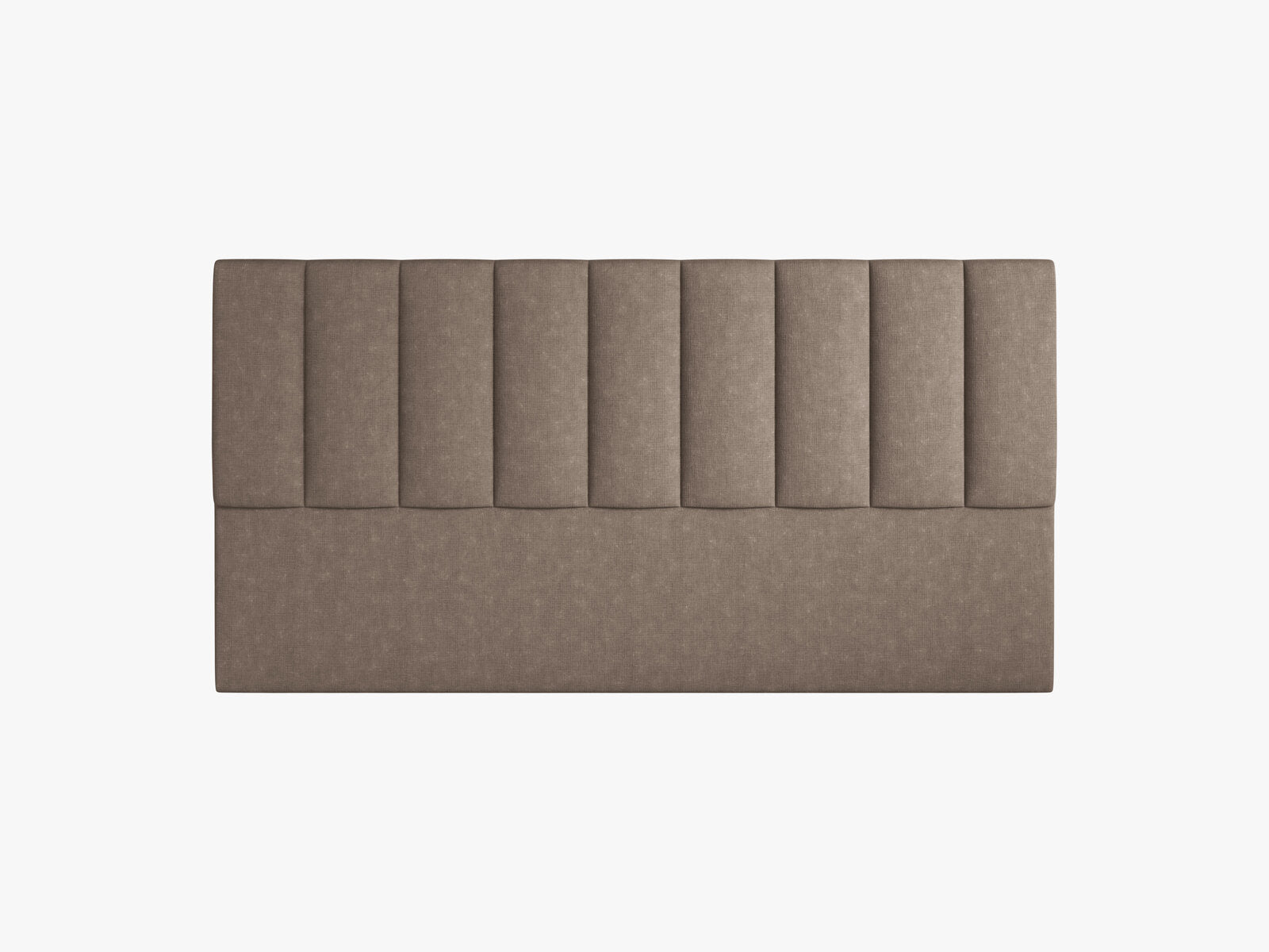 Micadoni Marl Samtiger Kopfteil 140 cm (H 95 cm) Strukturierter Stoff Liberty Cappuccino 180x95