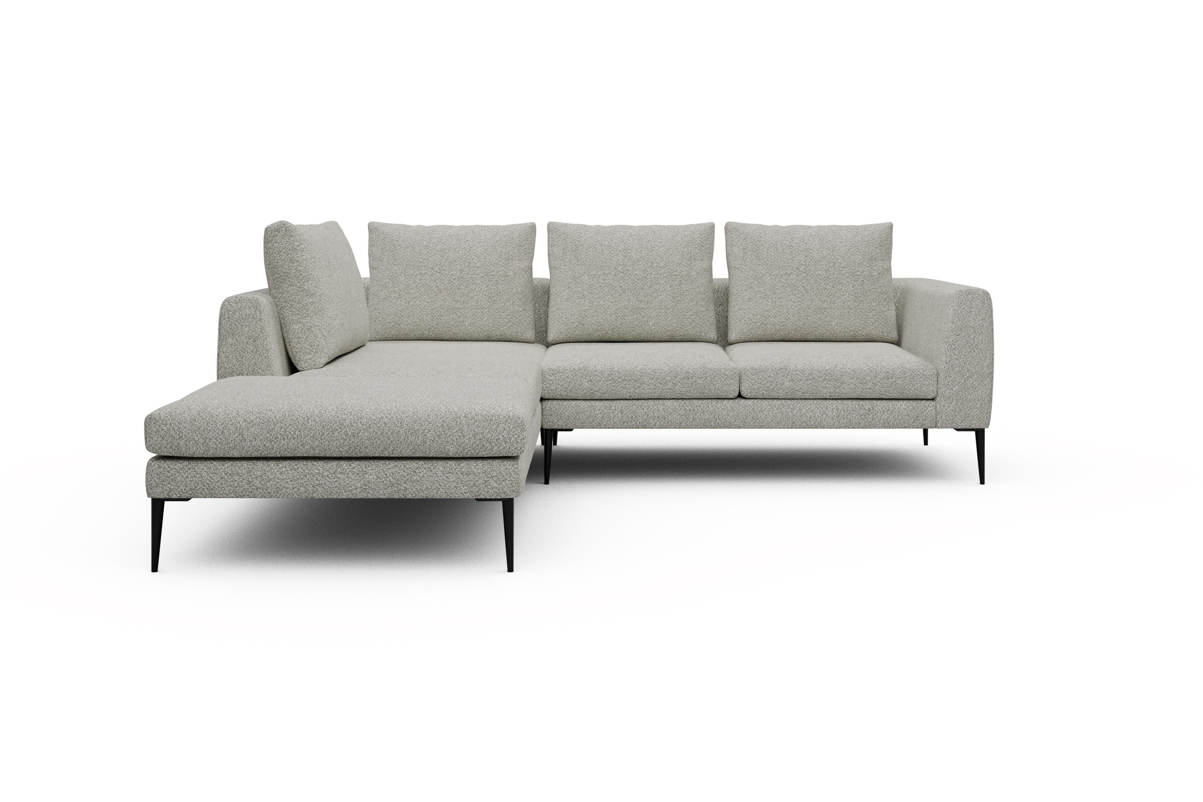 Skandi Home Ecksofa Paul Relax-Ecke links mit 2-Sitzer Vanora-Warm-Sand moebelfaktor