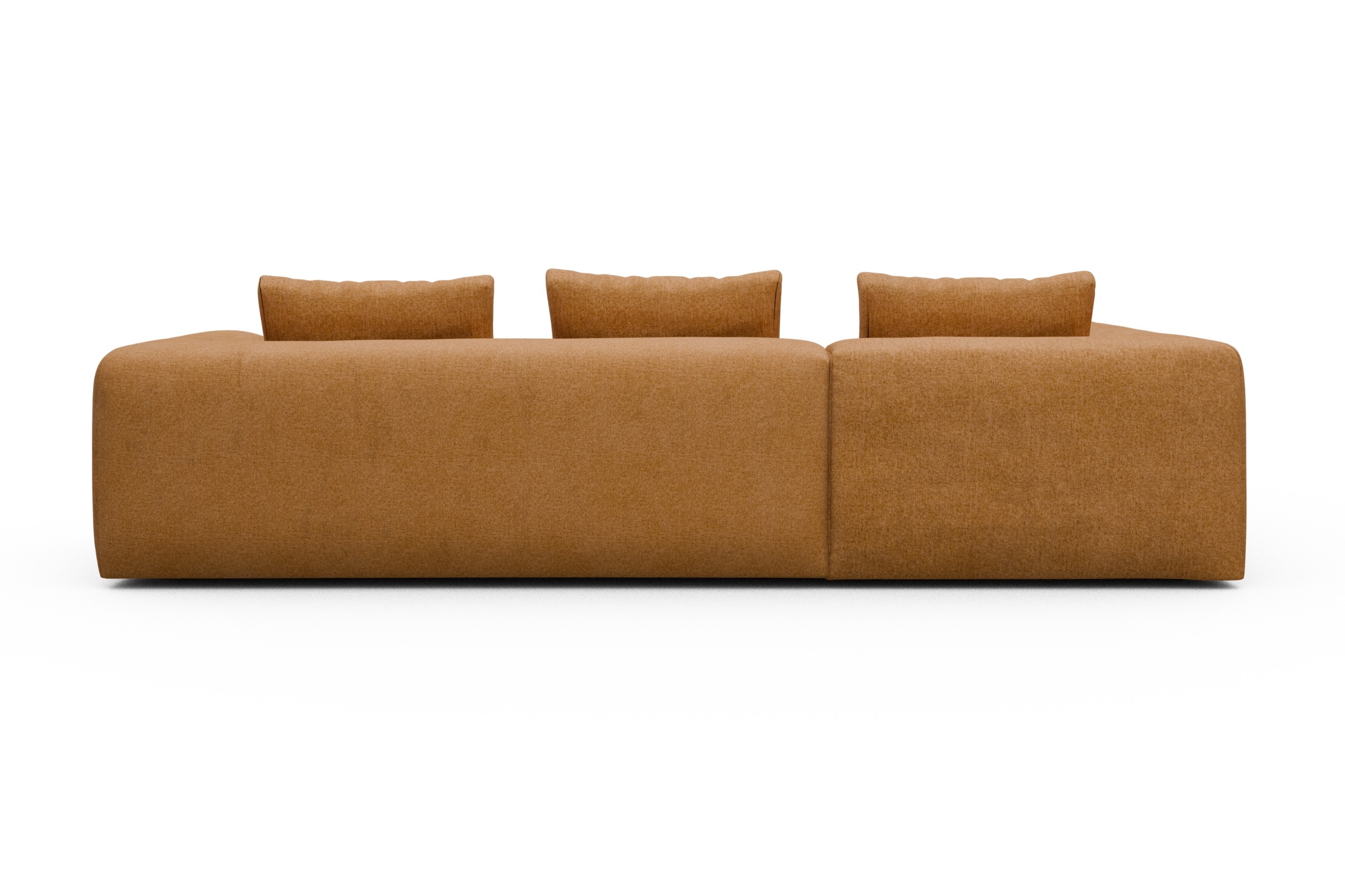 Ecksofa Fred Relax-Ecke links mit 2,5-Sitzer Casone-Warm-Yellow