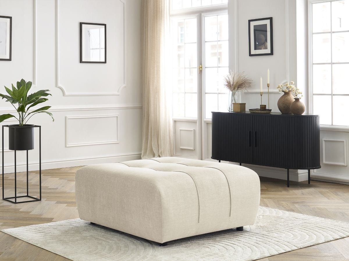 Bobochic Arsene Pouf Samt Beige