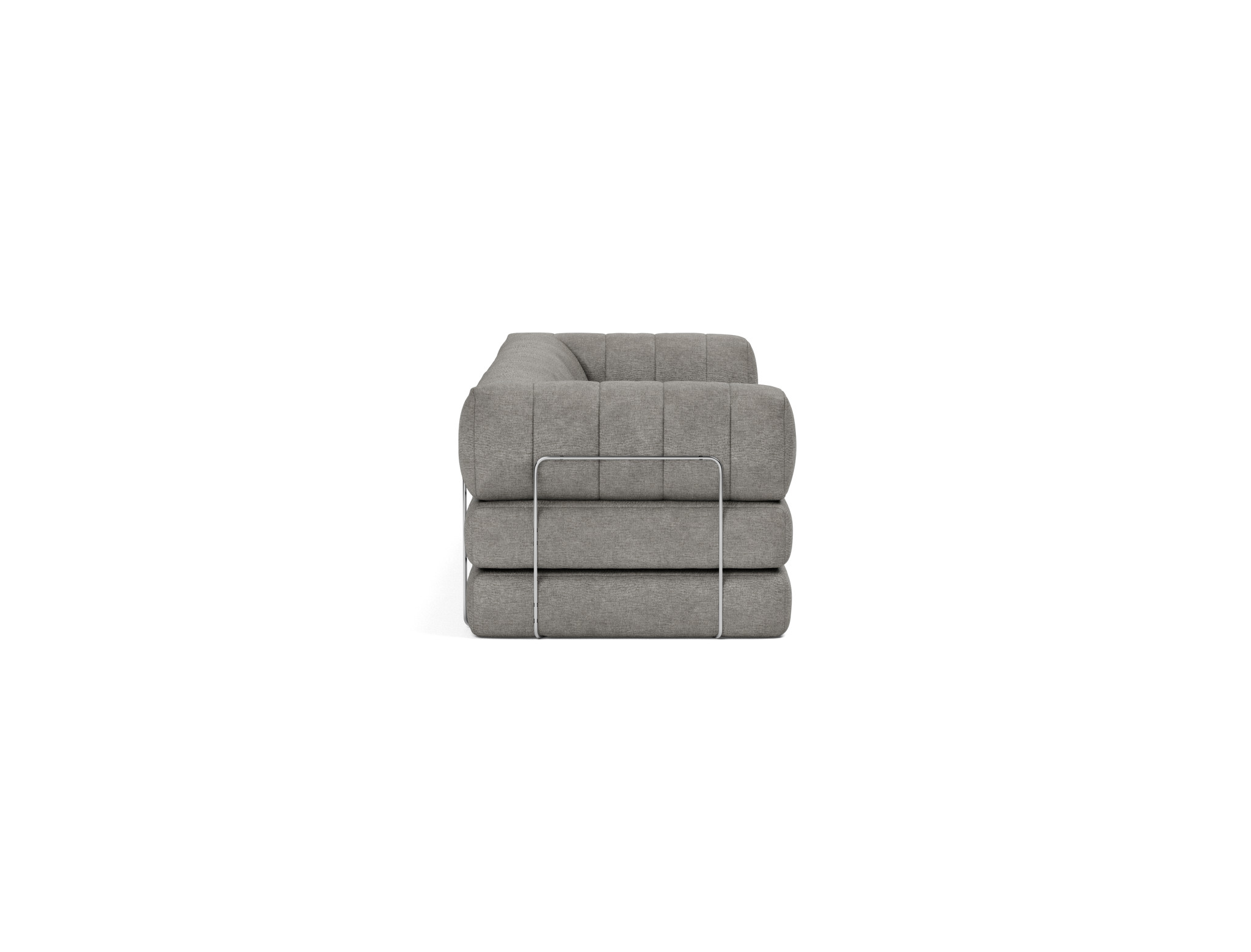 Schlafsofa CozyPad Grand mit Armlehnen Flachgewebe Avella 282-Warm-Grey
