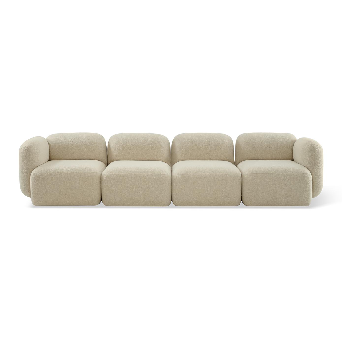 Jesper Home Sofa Yoshimi Cloudy Cream Ecke L + 2x Mitte + Ecke R