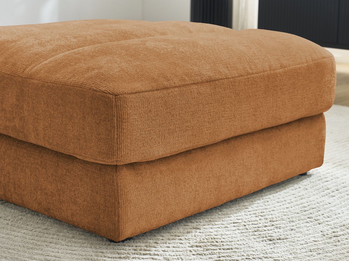 Bobochic Sierra Pouf Strukturstoff Orange