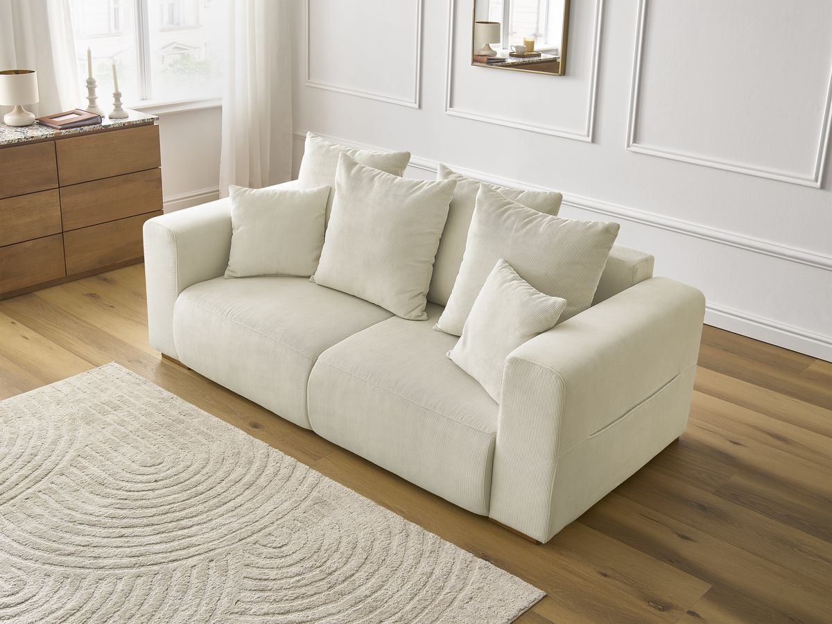 Bobochic Sidonie Sofa 2-Sitzer Cordsamt Beige