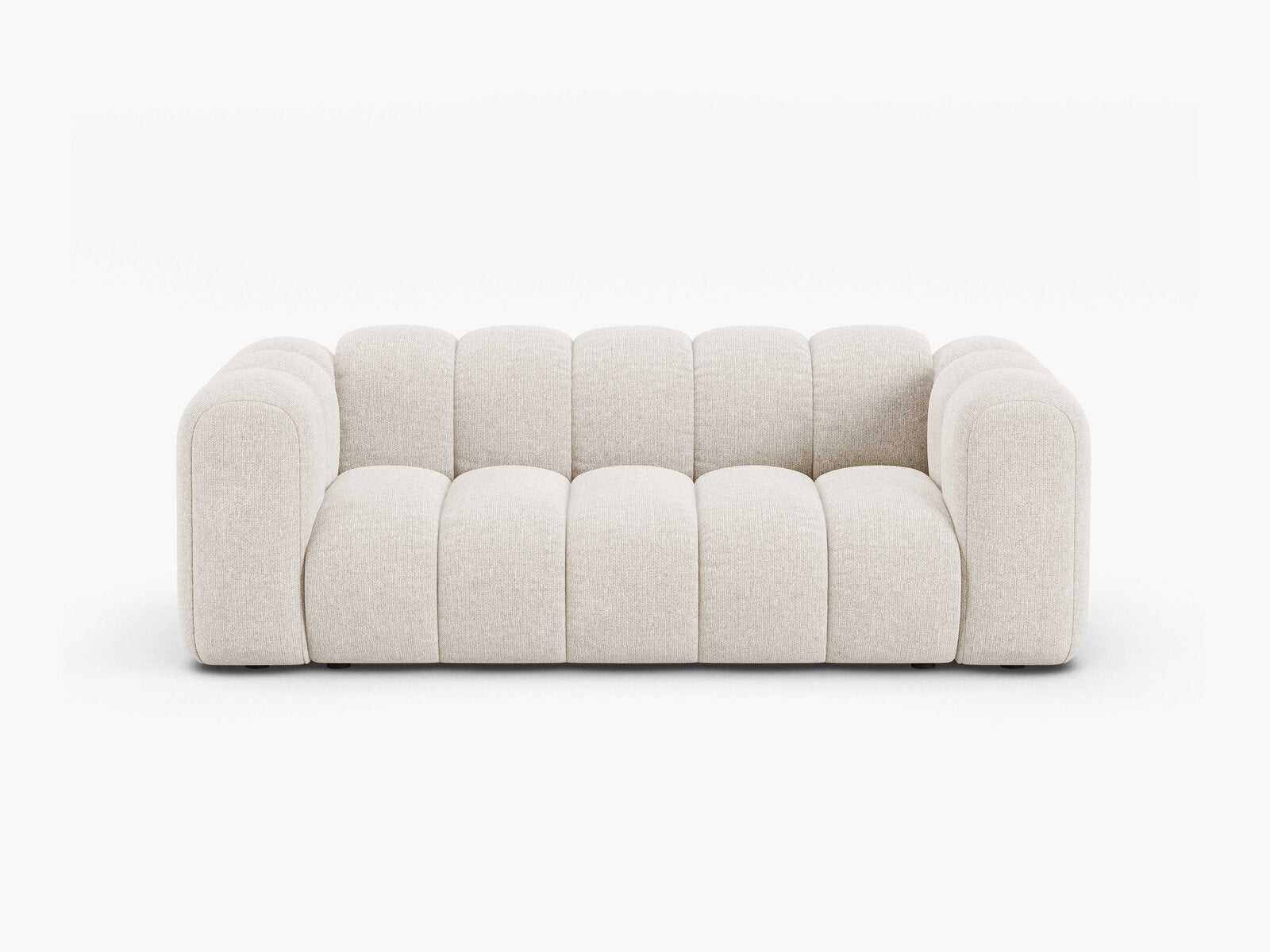Micadoni Sofa Lupine 2-Sitzer Chenille Eden Helles Beige