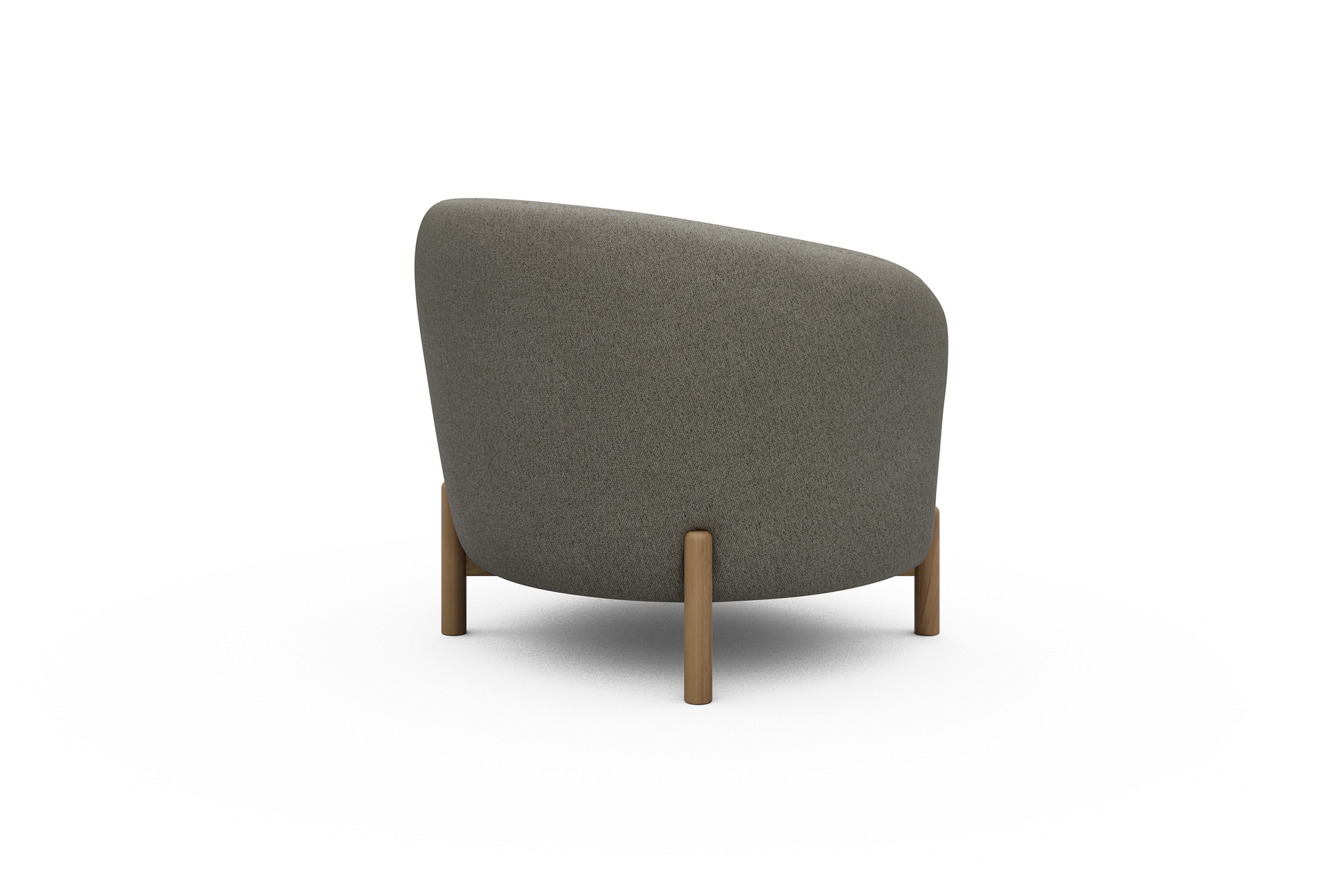 Sessel Ronda Holzbeine Eiche Natur Denari-Warm-Grey