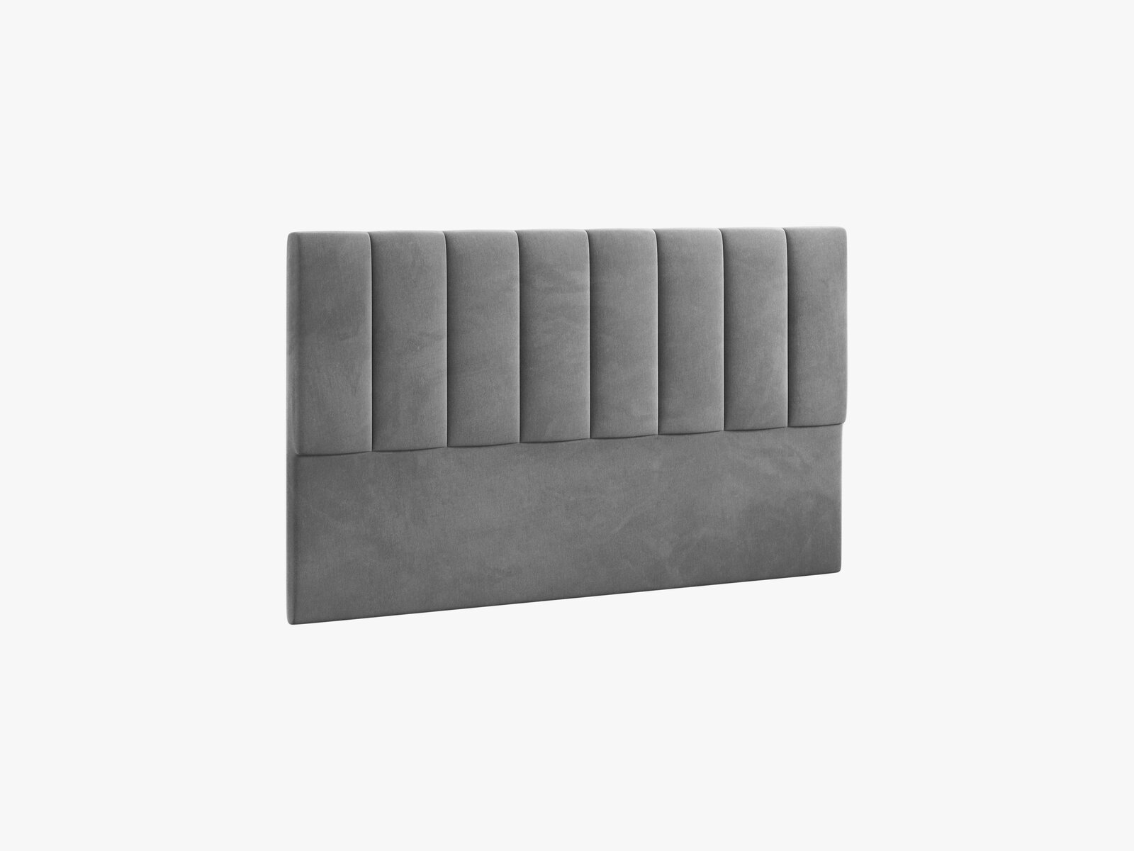 Micadoni Marl Samtiger Kopfteil 140 cm (H 95 cm) Samt Magic Velvet Dunkelgrau 160x95