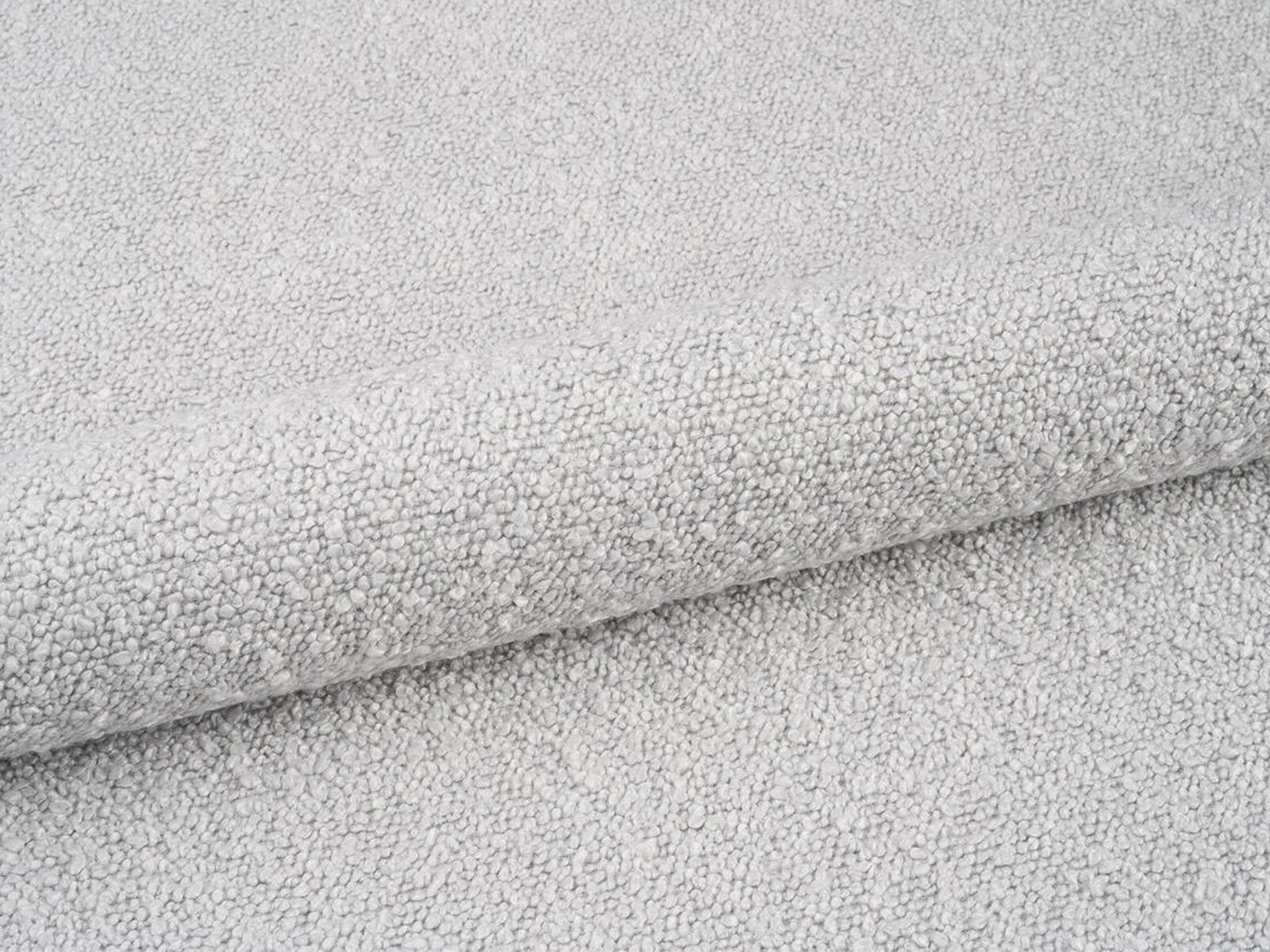 Micadoni Sofa Molino 3-Sitzer Boucle Baloo Hellgrau