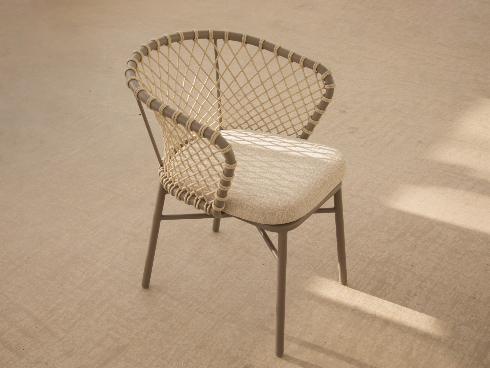 Micadoni Outdoor Stuhl Canar Beige