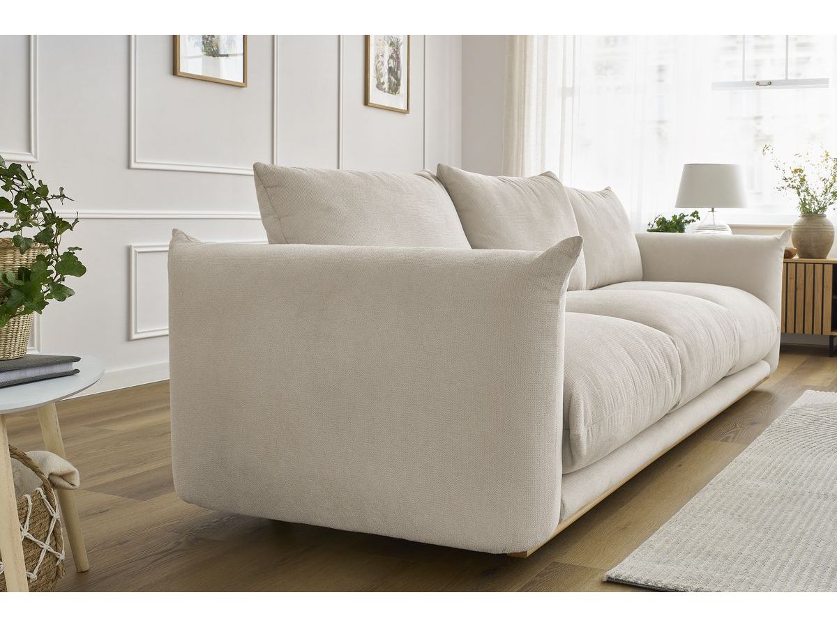 Bobochic Ernest Sofa 3-Sitzer 265 × 106 cm Stoff Beige