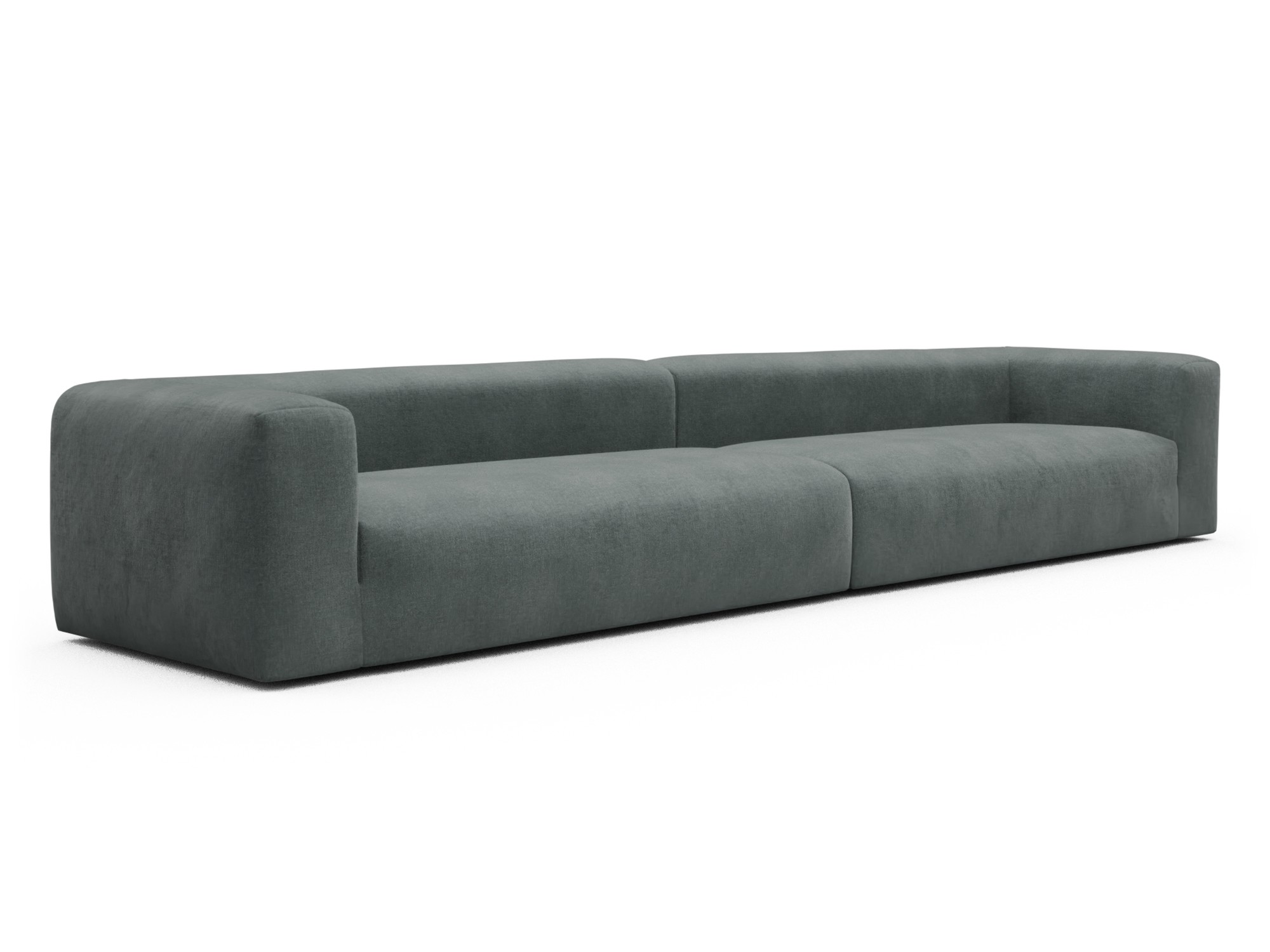 Skandi Home Modulares XXL Sofa Fred 5-Sitzer Smooth-Silver-Grey moebelfaktor