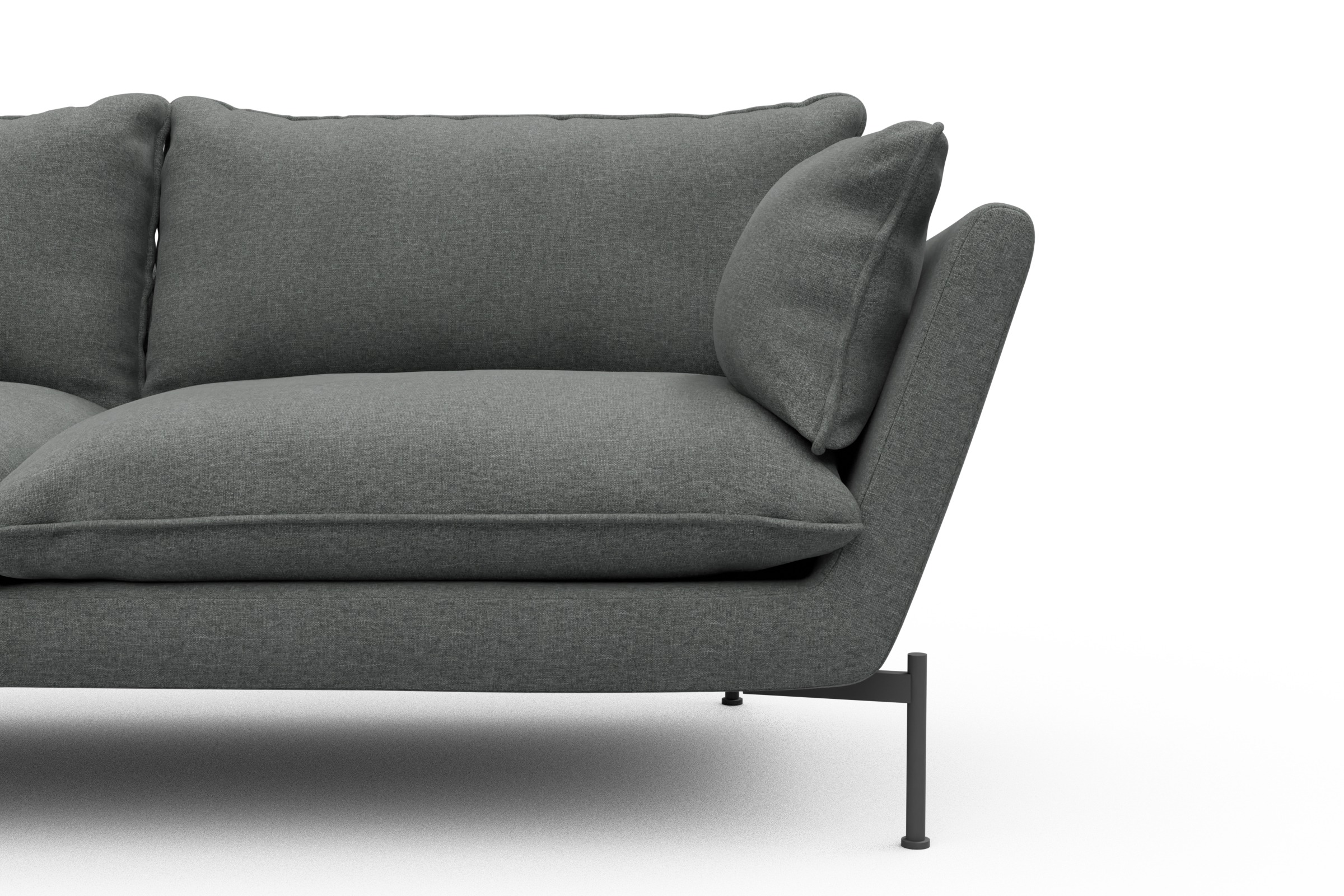 Sofa Anton PREMIUM 2-Sitzer Satya-Steel