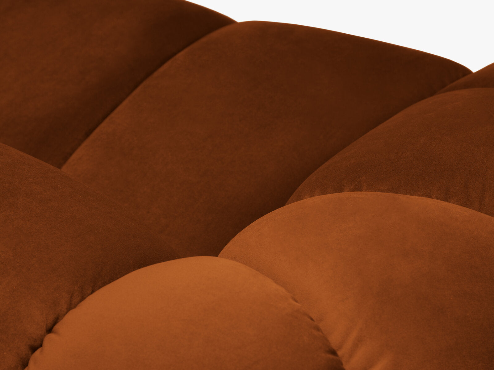 Micadoni Sofa Diana 2-Sitzer Samt Terrakotta