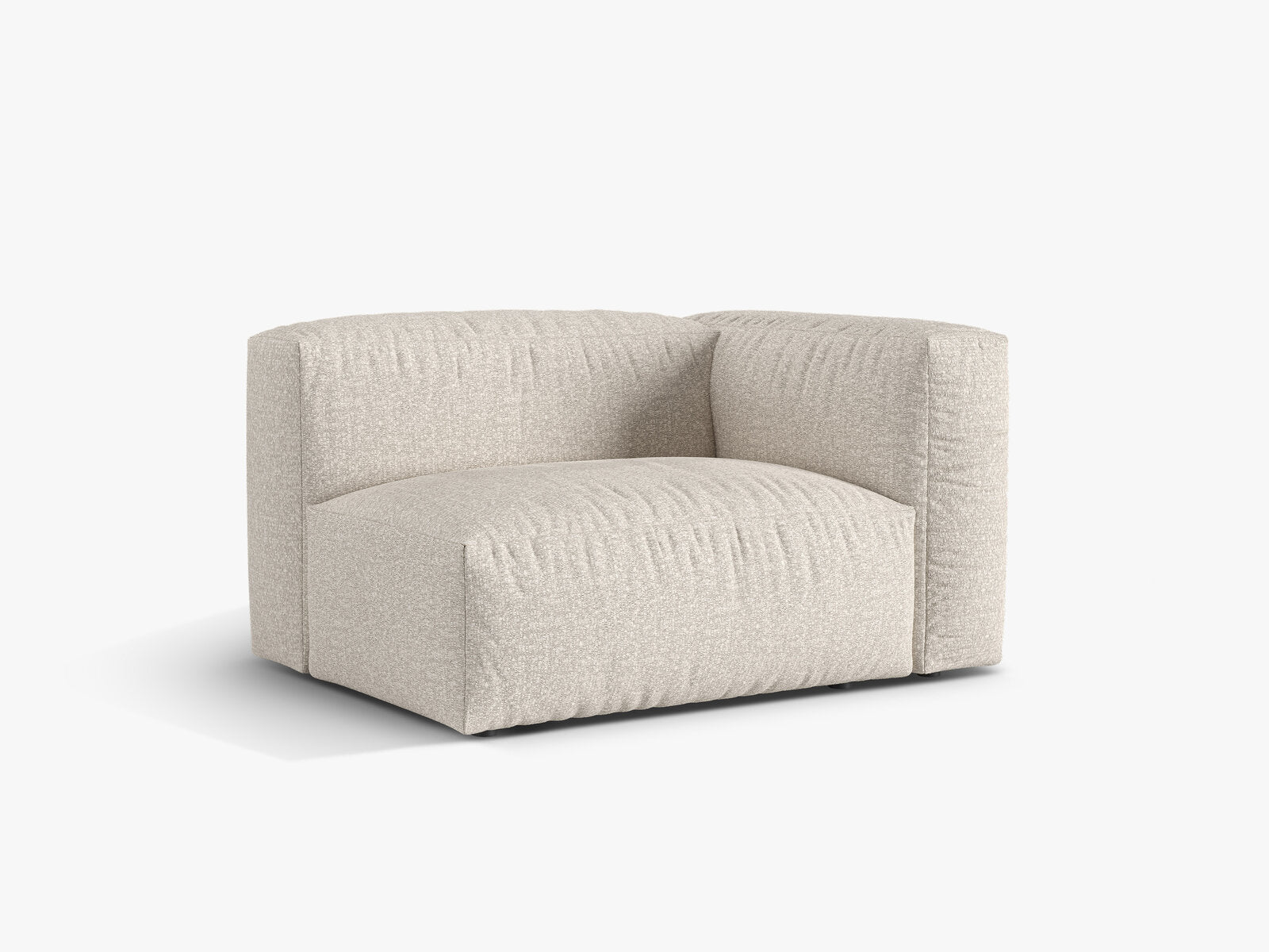 Micadoni Eckmodul Martina 1-Sitzer Rechts Boucle Monet Beige