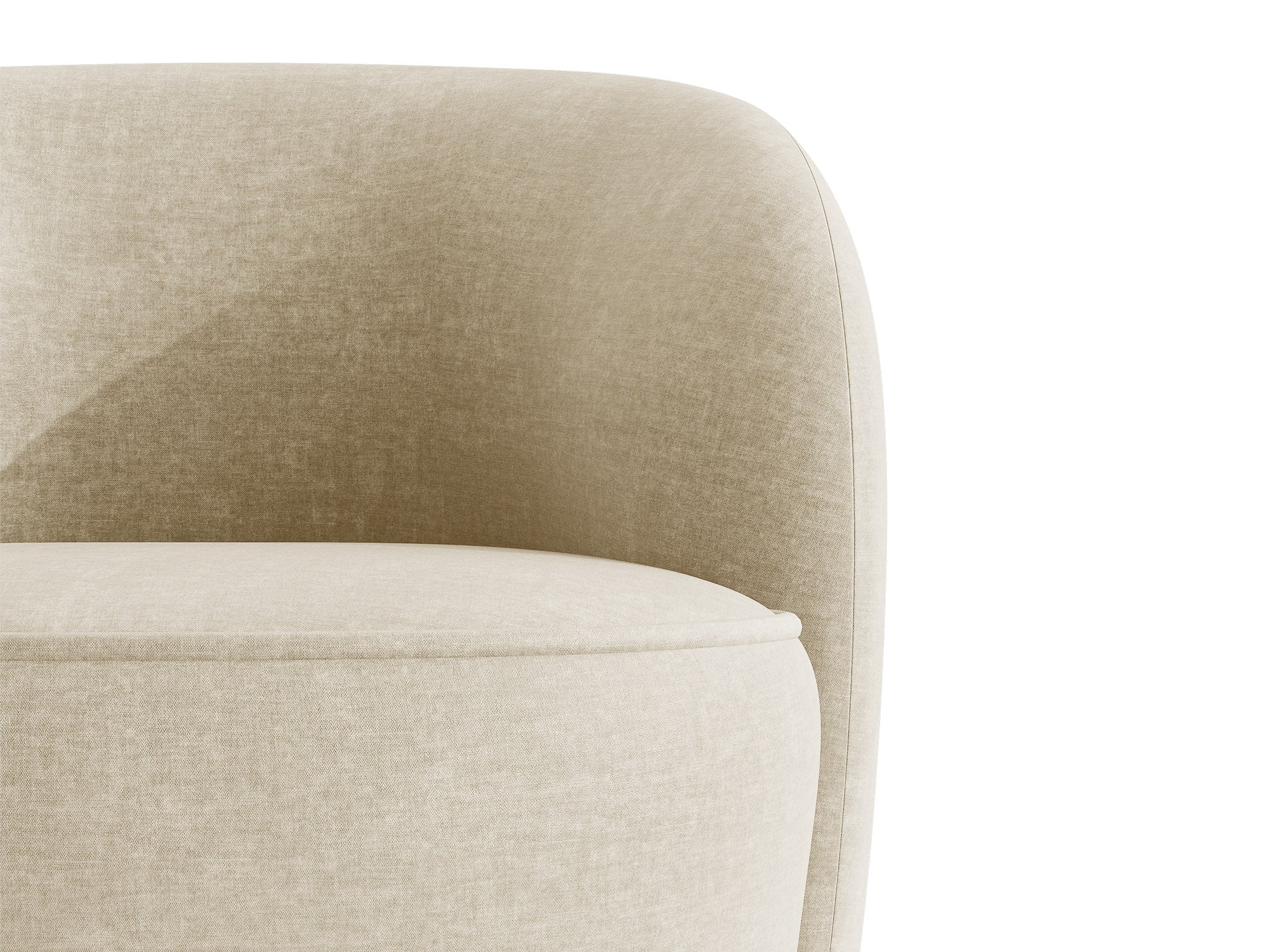 Micadoni Jonas Drehbarer Sessel Samt Vogue Helles Beige
