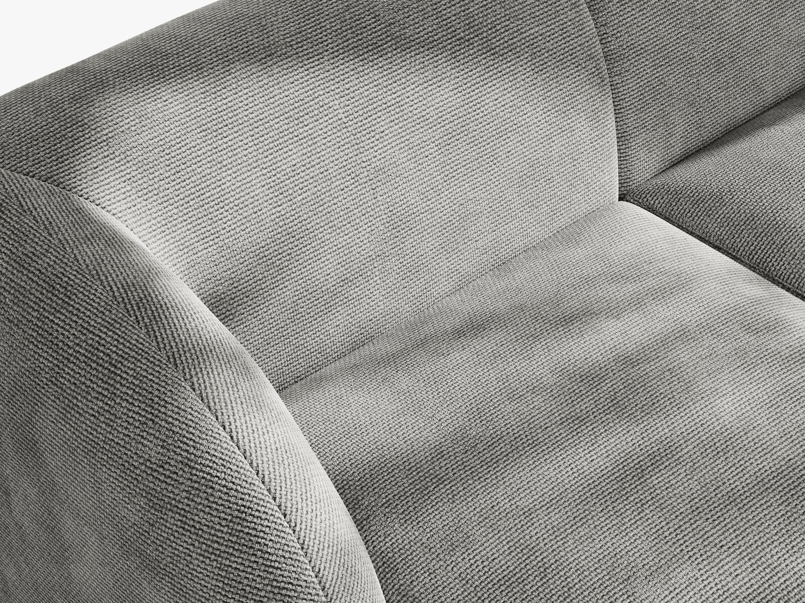 Micadoni Sessel Miley 1-Sitzer Chenille Eden Hellgrau