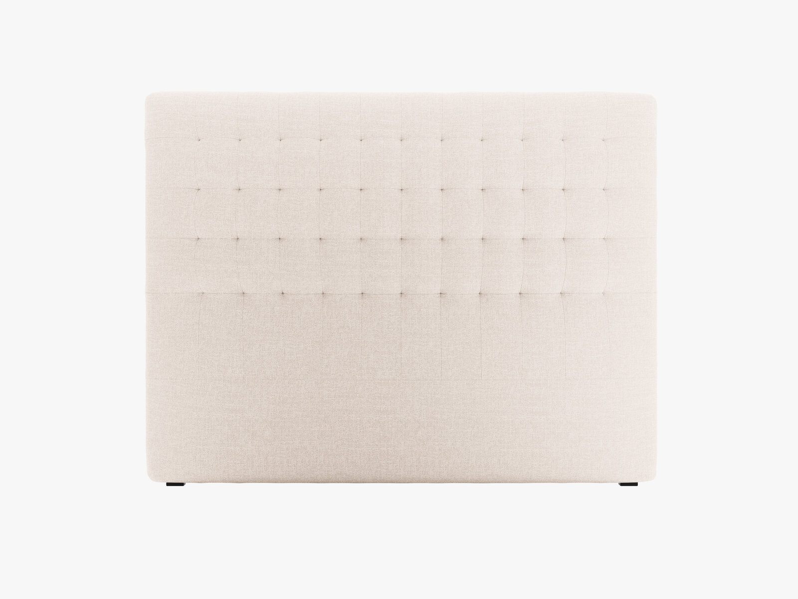 Micadoni Nova Samtiger Kopfteil 120 cm (H 120 cm) Strukturierter Stoff Liberty Beige 160x120
