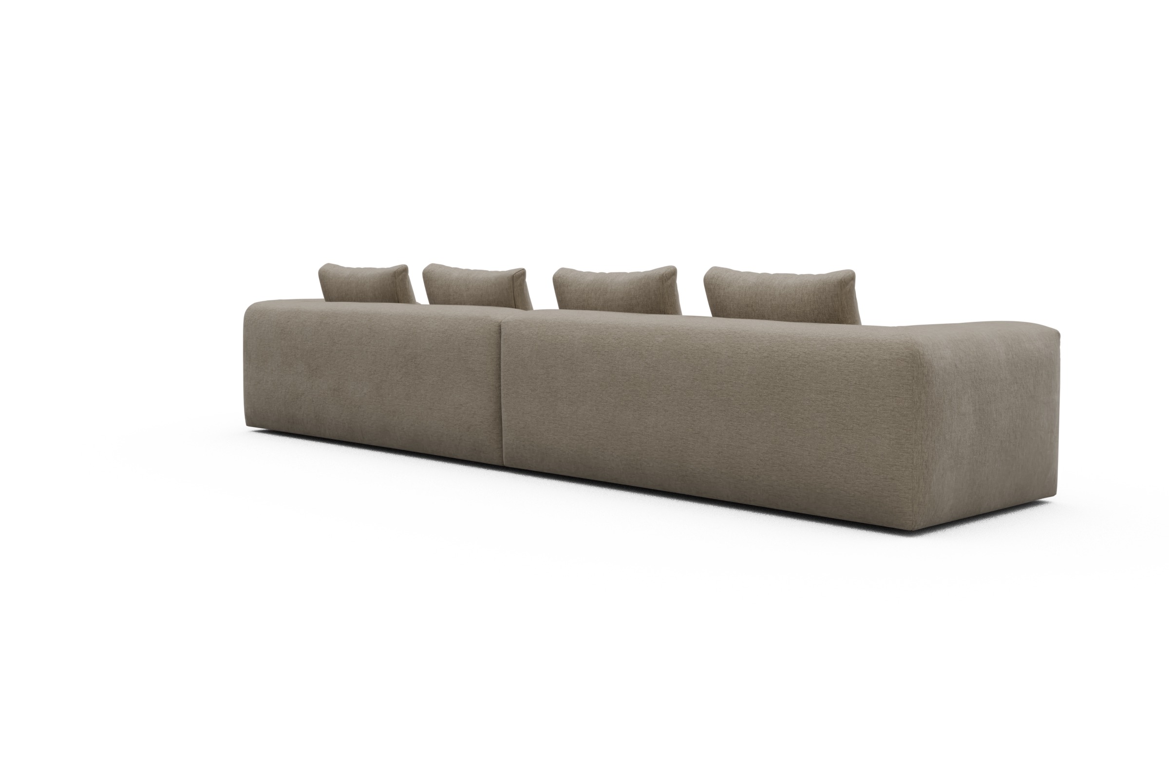 Sofa Modulares XXL Sofa Fred 5-Sitzer Smooth-Belge