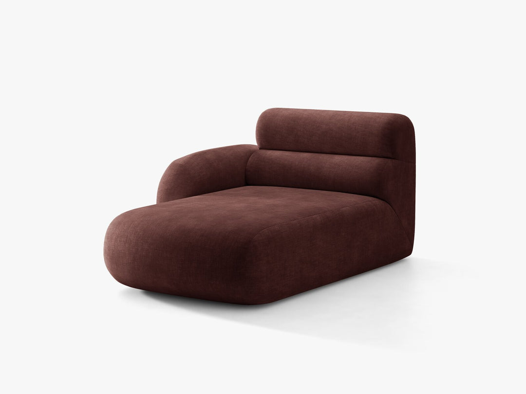 Micadoni Neo Chaiselongue Links Chenille Golden Kirschbaum