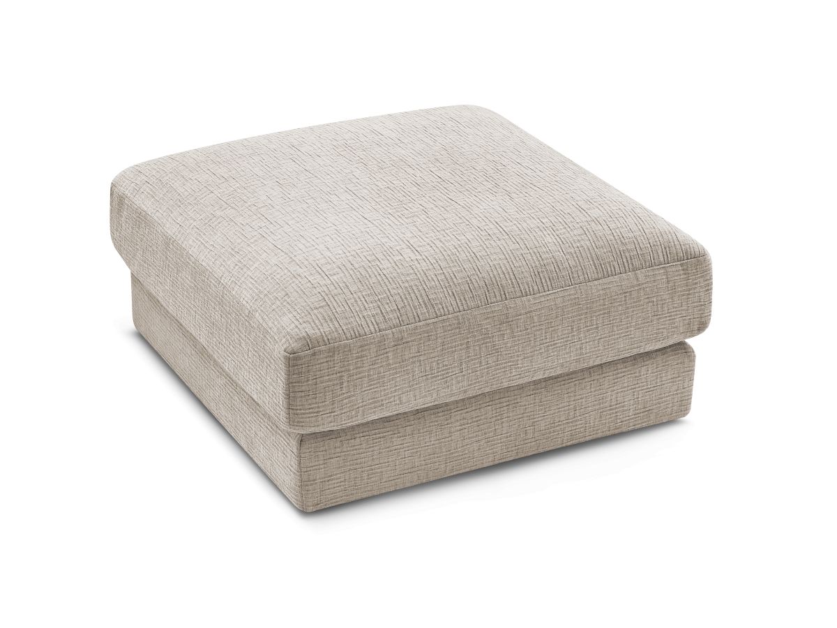 Bobochic Leonard Pouf Strukturstoff Beige